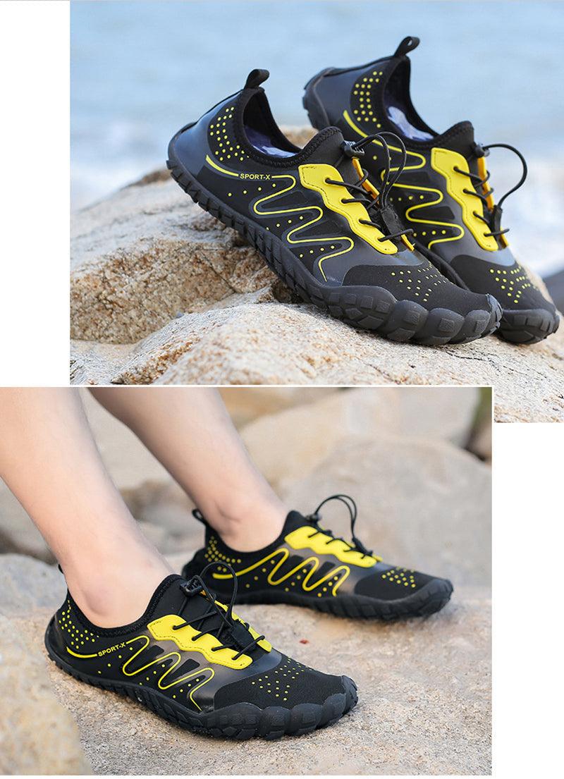 Unisex Stevvex Upstream Water Shoes for swimming and outdoor beach activities, featuring non-slip soles and barefoot-style design.