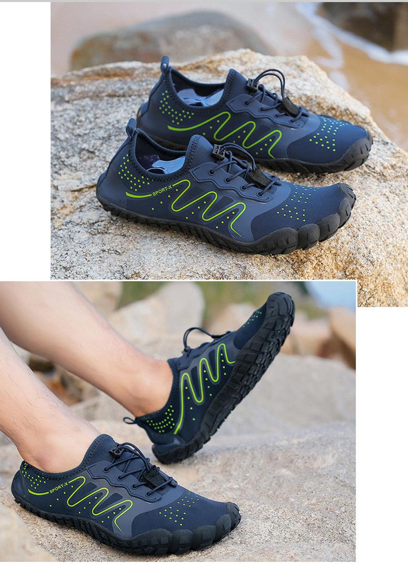 Unisex Stevvex Upstream Water Shoes for swimming, beach, and river activities, featuring non-slip soles and barefoot-style design.