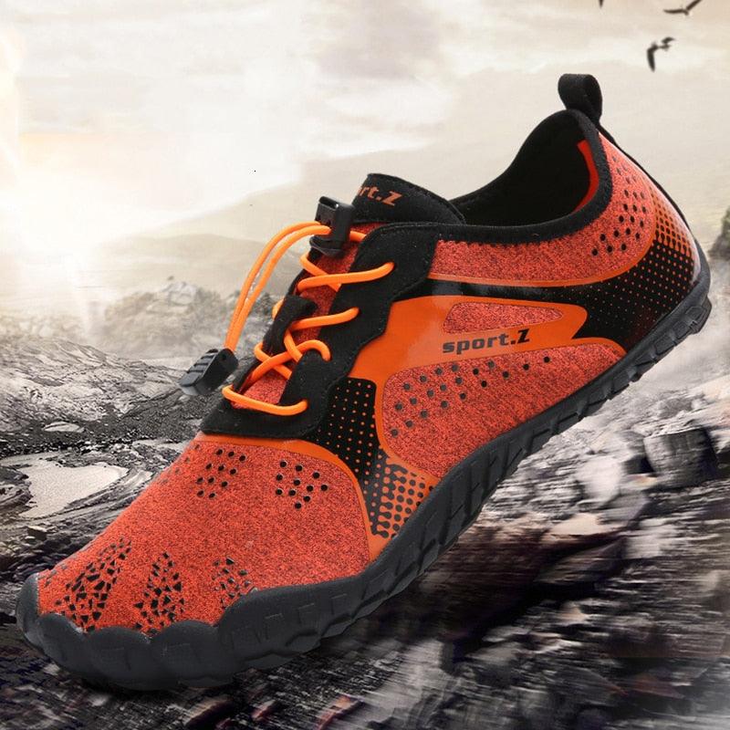 Unisex Stevvex Upstream Swimming Water Shoes for men, featuring non-slip soles, suitable for beach, river, and sea outdoor activities.