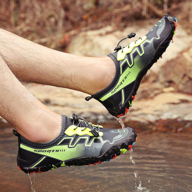 Unisex Stevvex water shoes for swimming and outdoor beach activities, featuring a barefoot design and non-slip sole for river and sea.