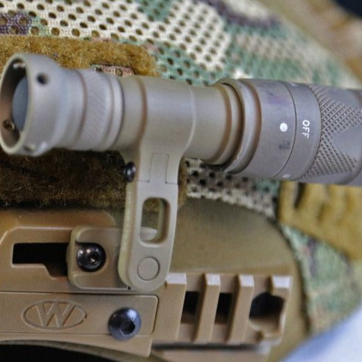 HCC Tactical M-Ax Mount TW 3.0 adapter mount for equipment retention, shown attached to gear in a tactical setup.