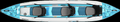 Backcountry Sportsman 465ft FastTrack V-bottom 3-person boat on water, showcasing sleek design and spacious interior.