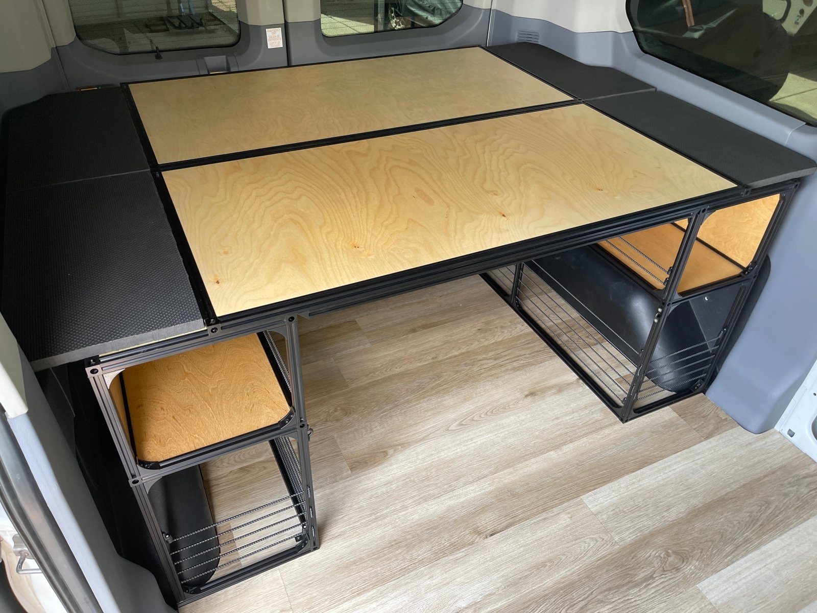 Van Bed 48" & Shelving | Camper Van Conversion DIY Kit - We The Collective