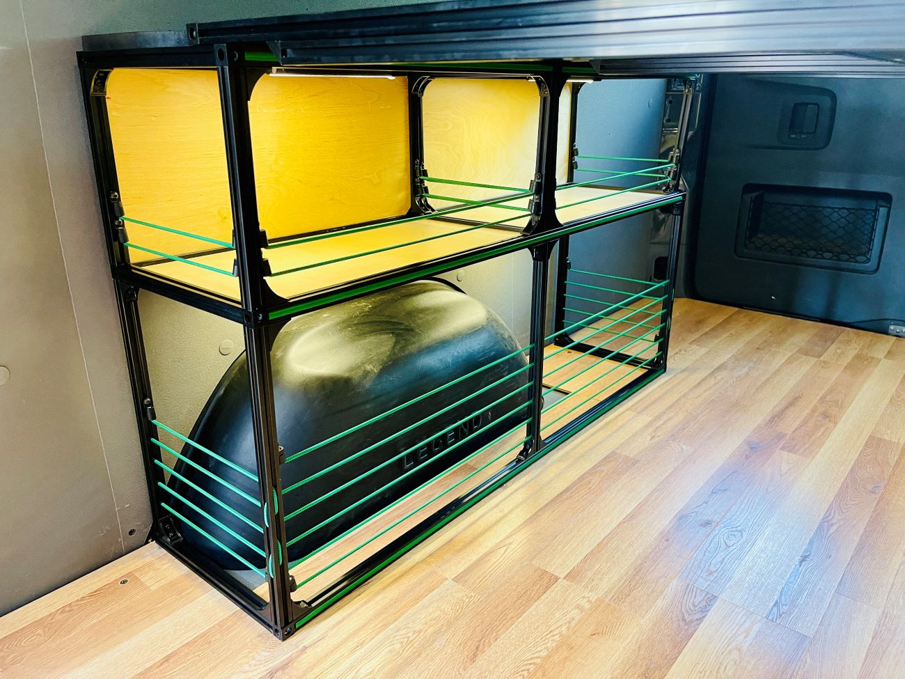 Van Bed 48" & Shelving | Camper Van Conversion DIY Kit - We The Collective