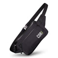 Black COR Surf The Daily Cross-Body hip pack waist belt bag, compact 1L fanny pack with adjustable strap for everyday carry.