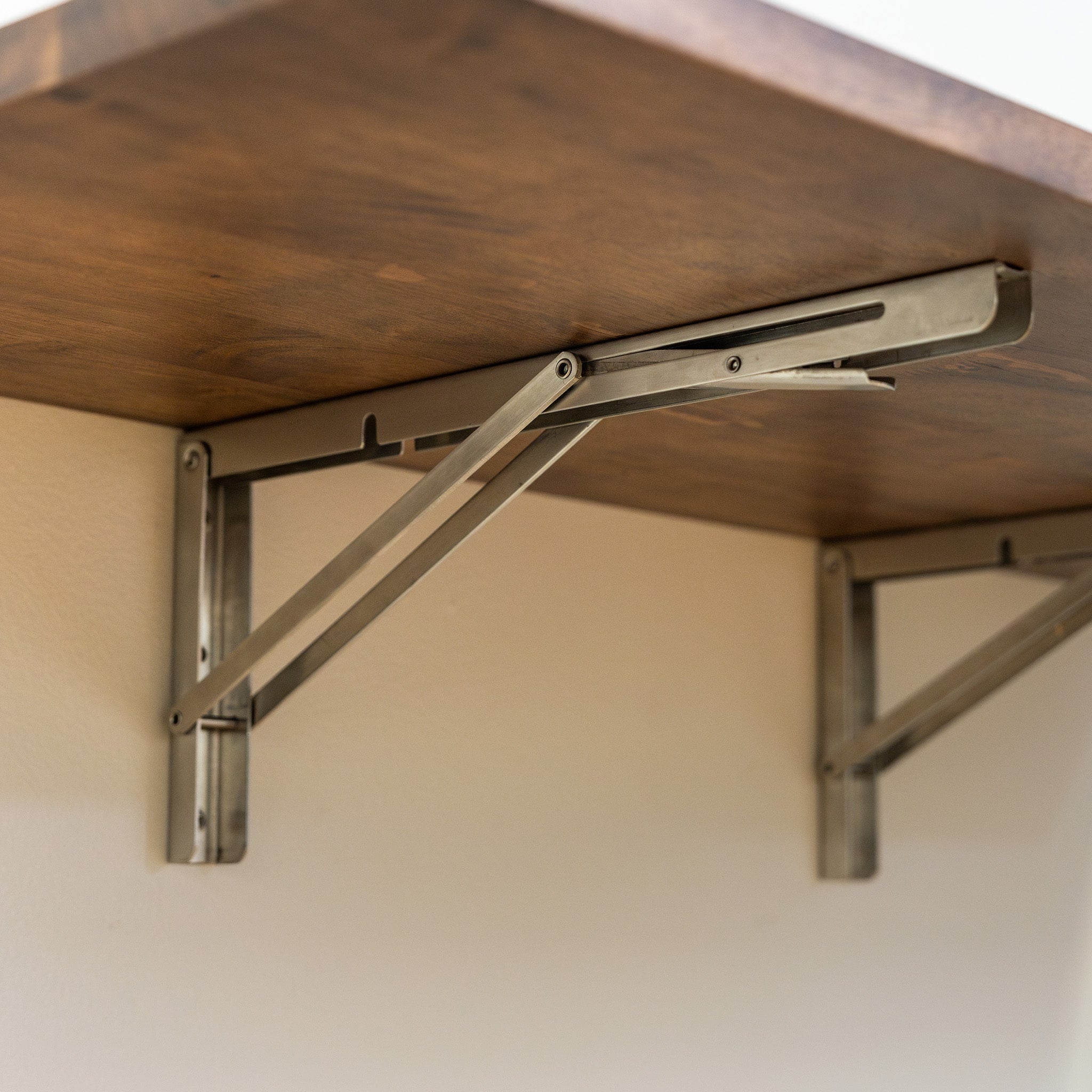 Wakefield Foldable Workbench | Dark Wood Tabletop with Stainless Hardware | Heavy-Duty Table - OVERLANDERS Outfitter