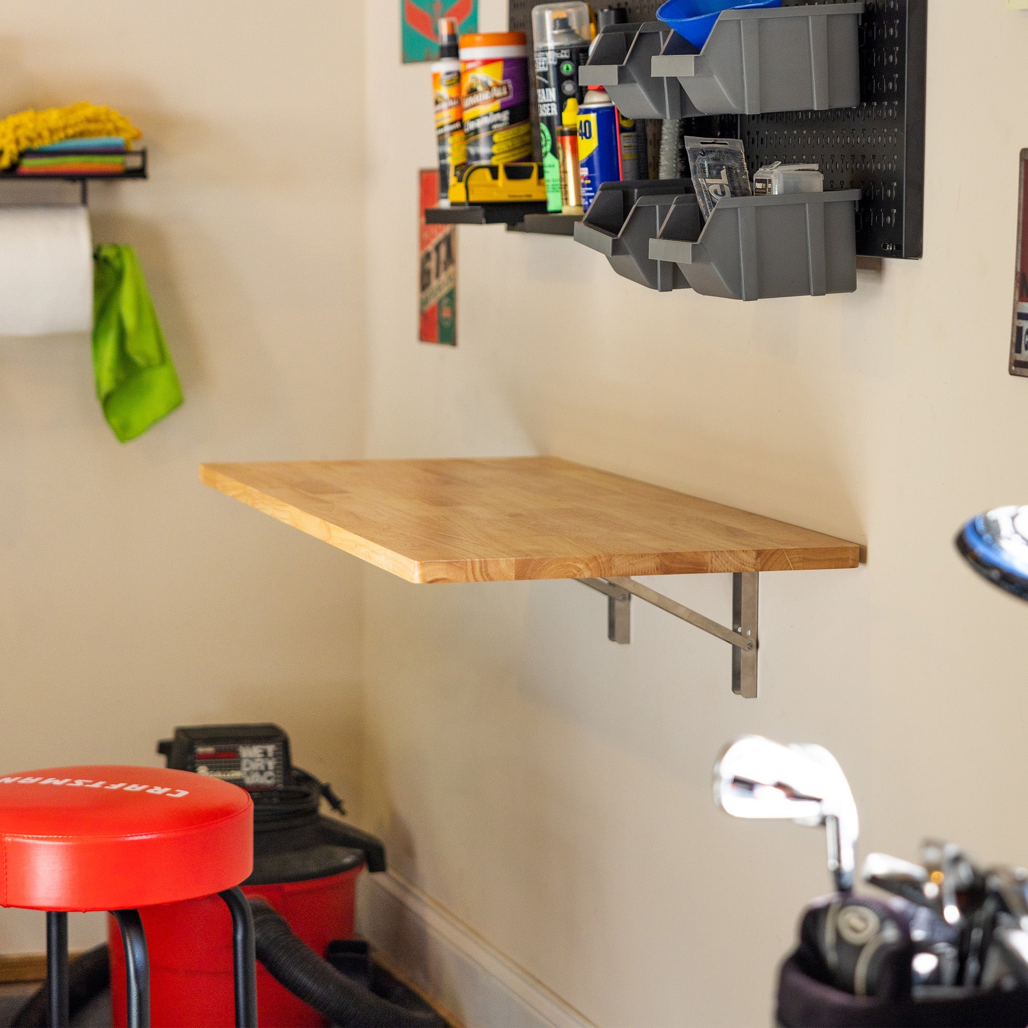Folding Workbench and Pegboard Workshop Set - OVERLANDERS Outfitter