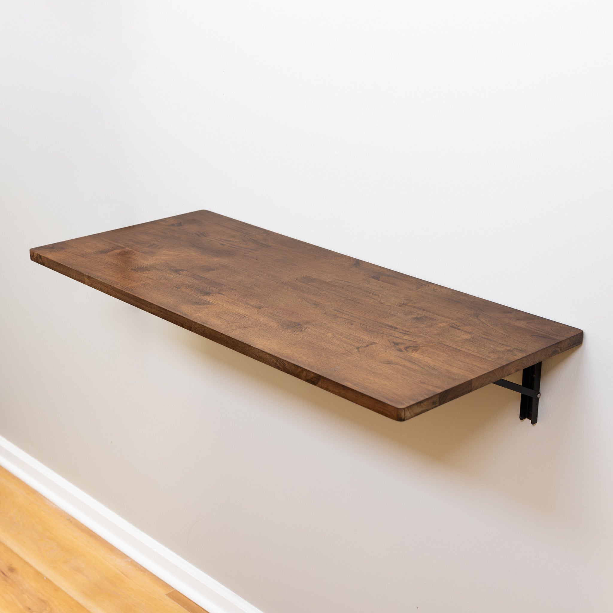 Wakefield Foldable Workbench | Dark Wood Tabletop with Black Brackets | Heavy-Duty Table - OVERLANDERS Outfitter