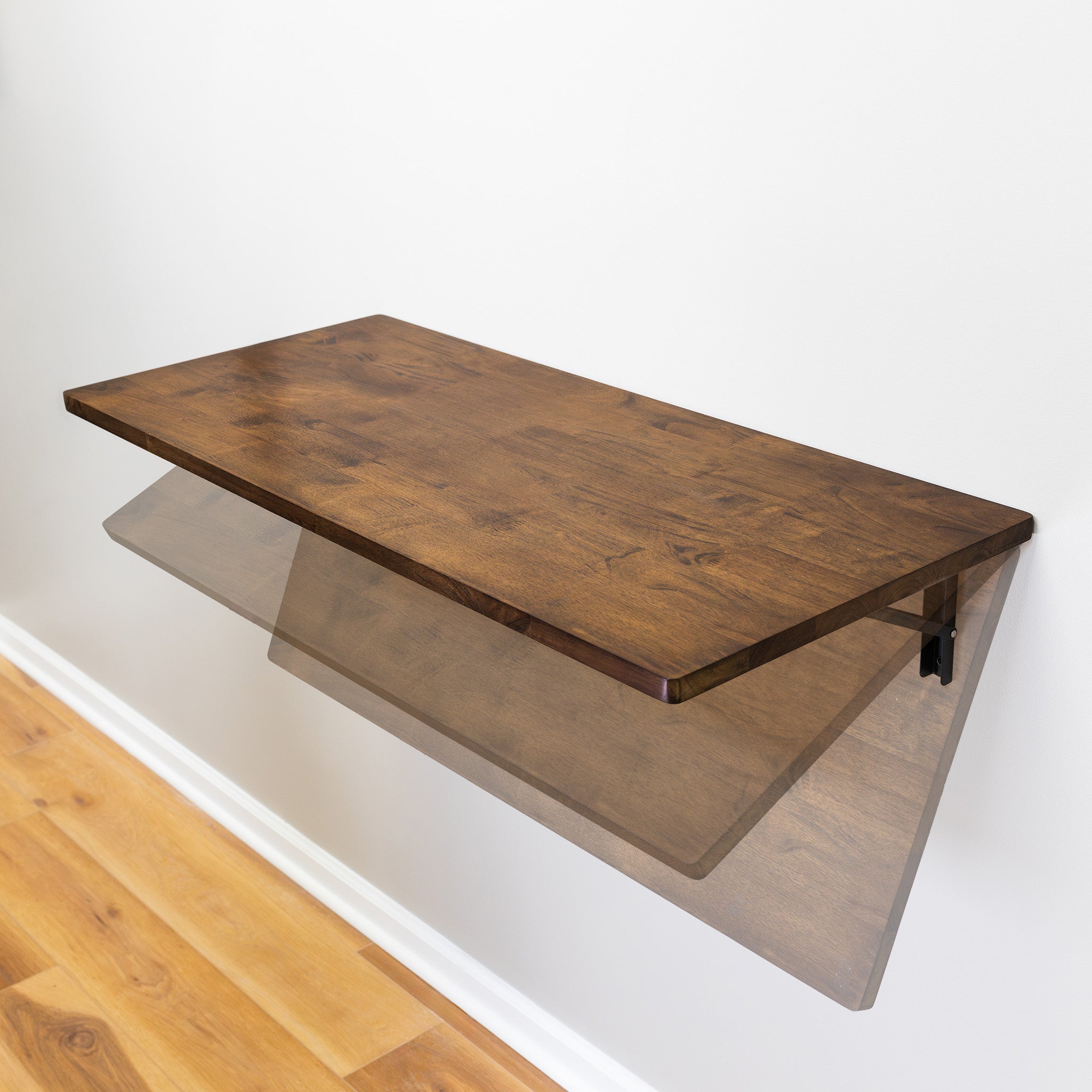 Wakefield Foldable Workbench | Dark Wood Tabletop with Black Brackets | Heavy-Duty Table - OVERLANDERS Outfitter