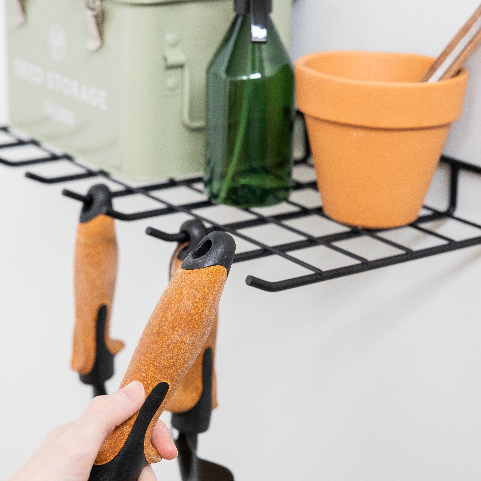 Afton Garden Tool Shelf With Hooks | Holds 40 lbs - OVERLANDERS Outfitter