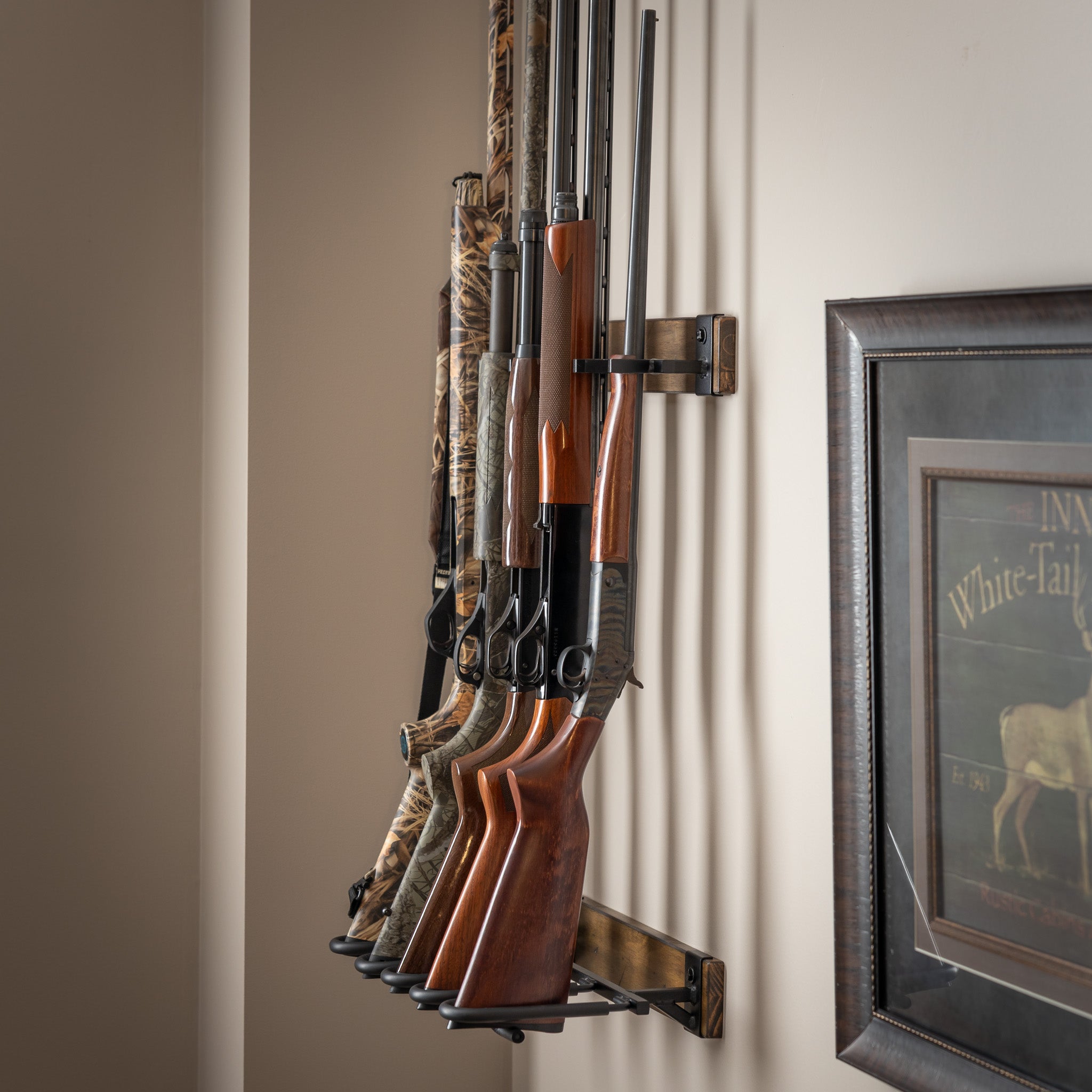 FORGE Firearm Rack | Wall Mount Display | 5 Slots - OVERLANDERS Outfitter