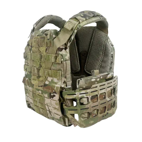 HCC Tactical Warfighter Cummerbund in Multi-Terrain Camouflage, featuring adjustable straps and MOLLE webbing for tactical gear.