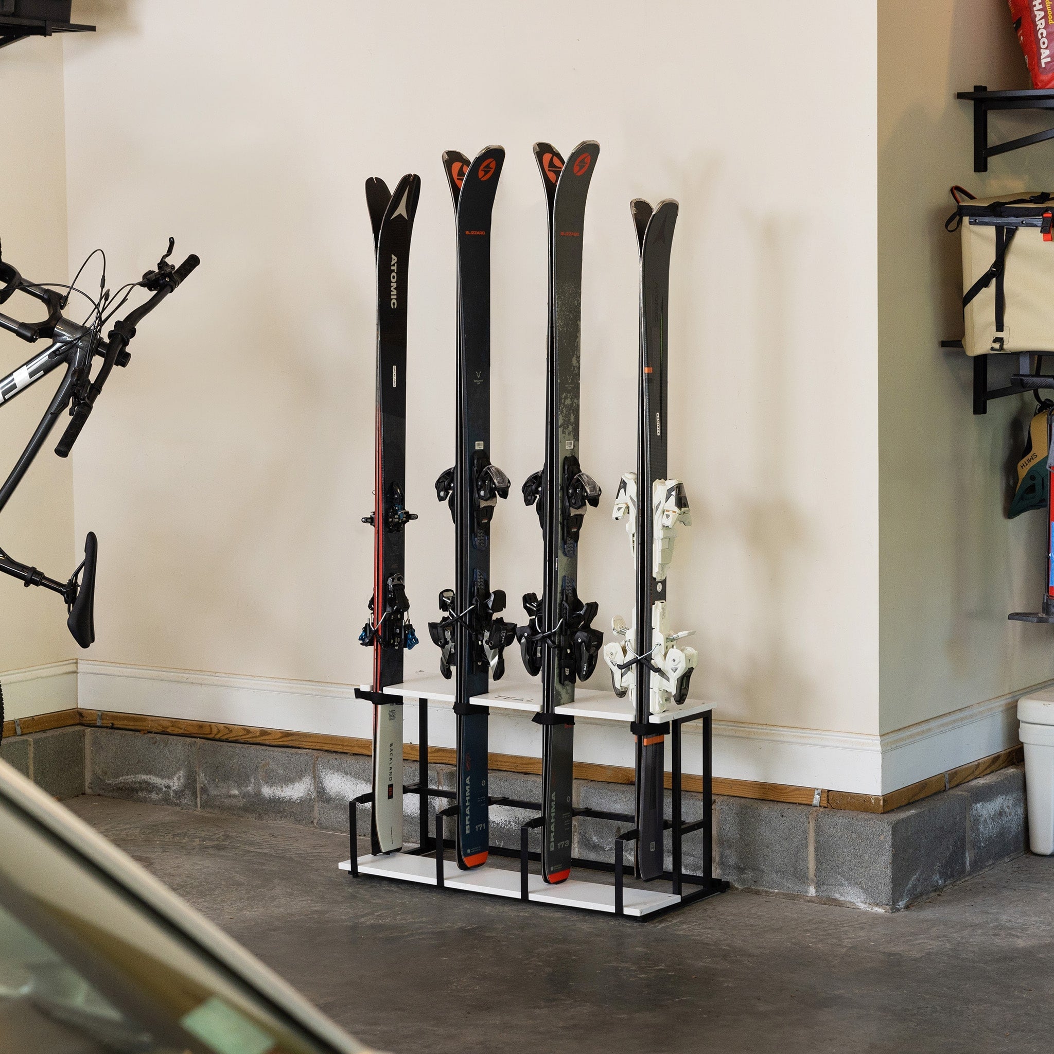 Wasatch Ski Organizer | Holds 4 Pairs of Skis & Poles - OVERLANDERS Outfitter