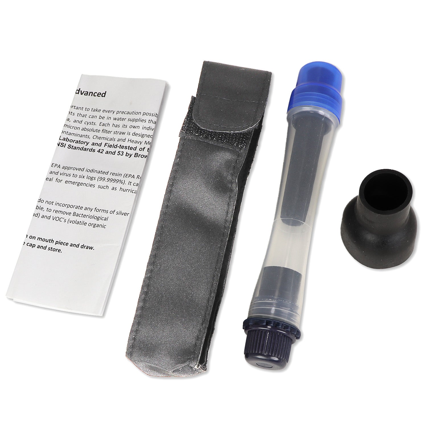 Water Purification Straw | Personal Emergency Water Filter - OVERLANDERS Outfitter