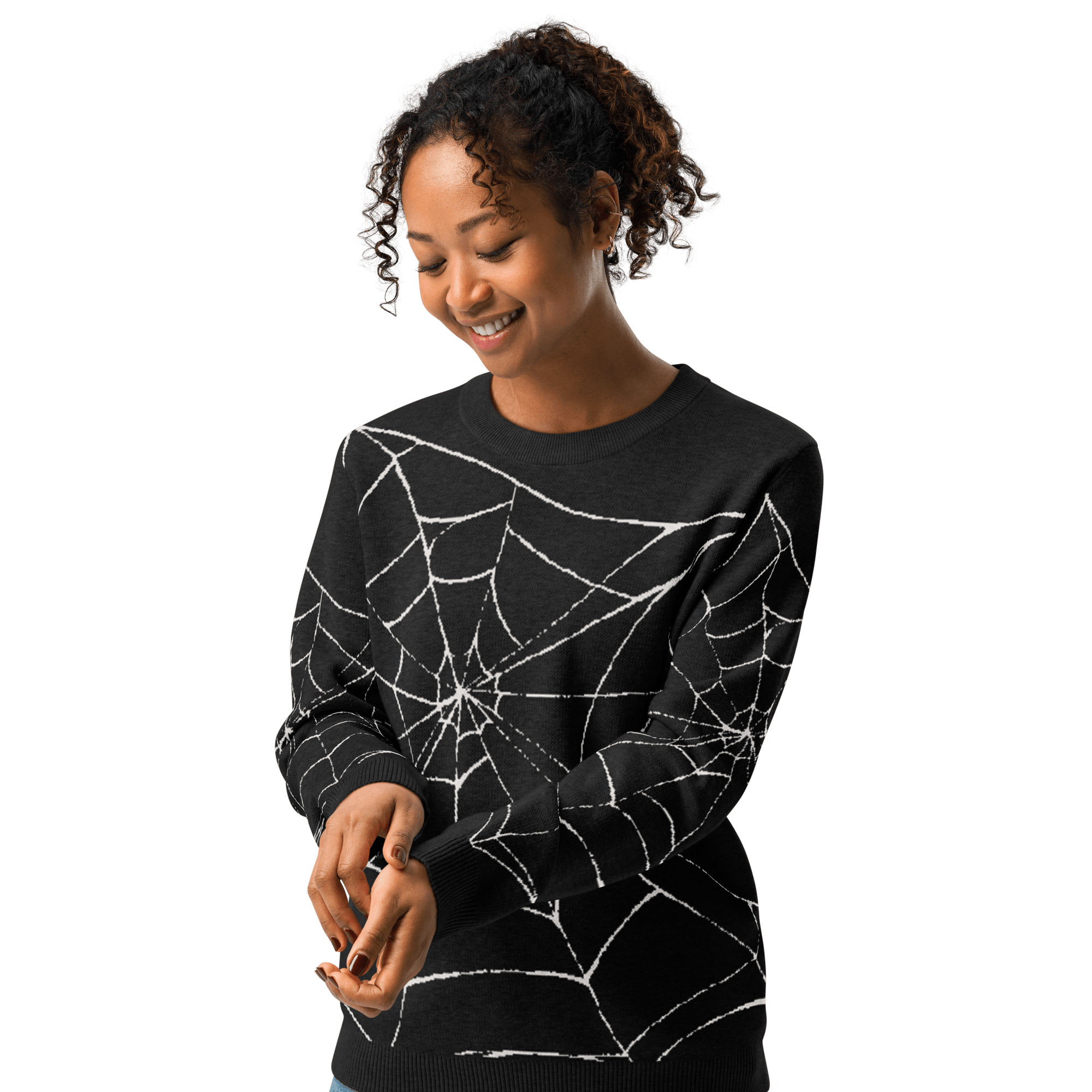 Web Weaver Knit Crew Neck Sweater