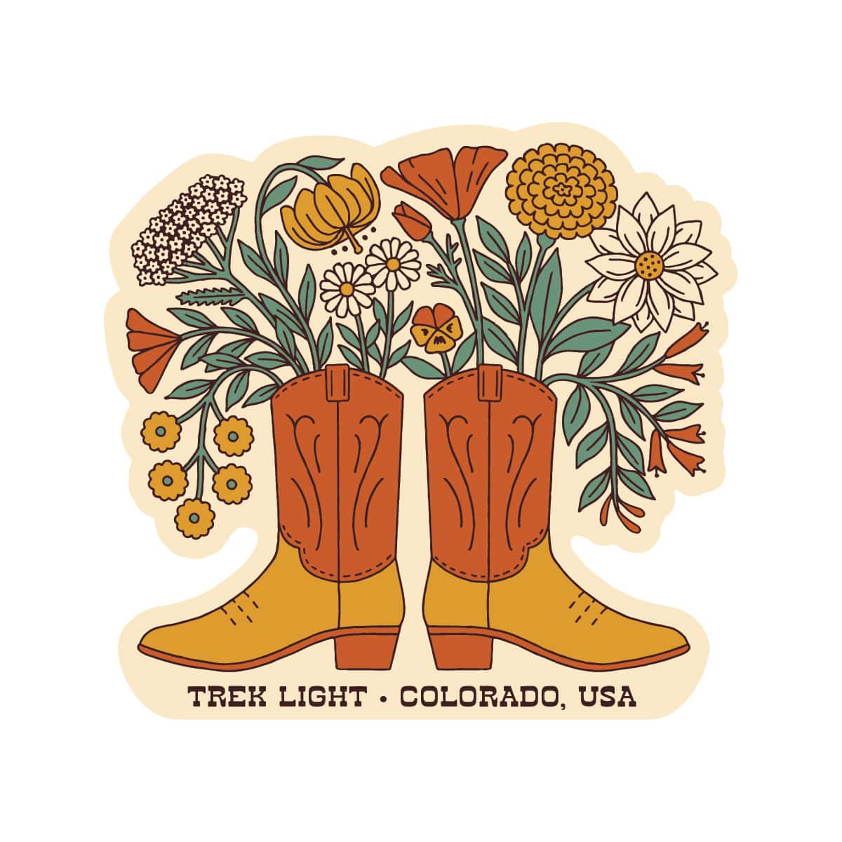 Western Bloom Sticker - OVERLANDERS Outfitter