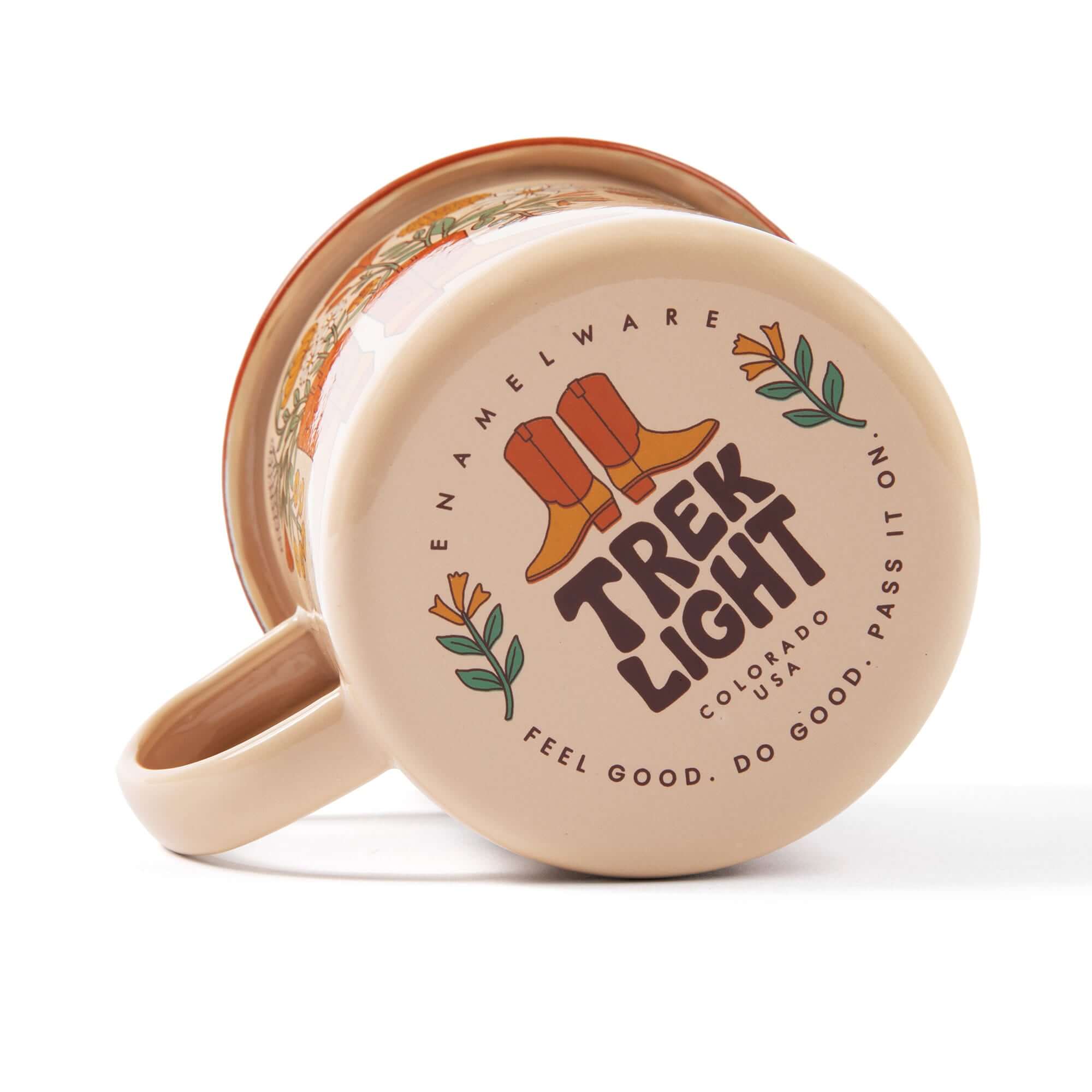 Western Bloom Enamel Mug 16oz - OVERLANDERS Outfitter