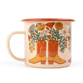 Western Bloom Enamel Mug 16oz - OVERLANDERS Outfitter