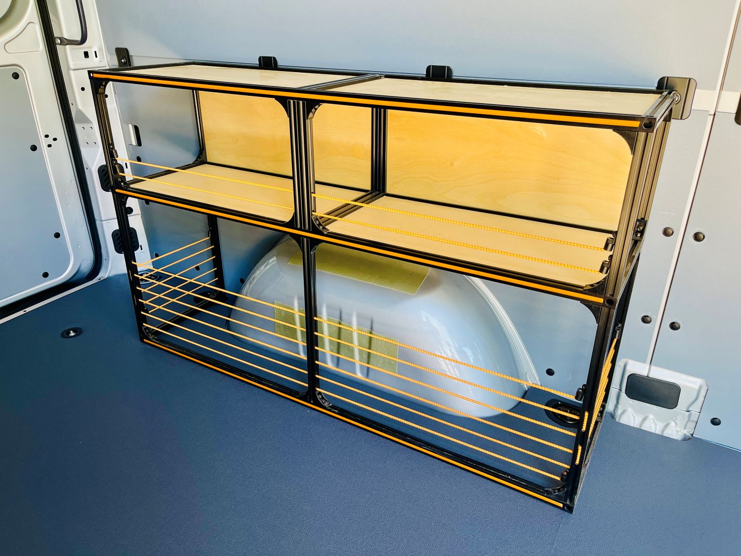 Van Wheel Well Shelving - Camper Van Conversion DIY Kit - OVERLANDERS Outfitter