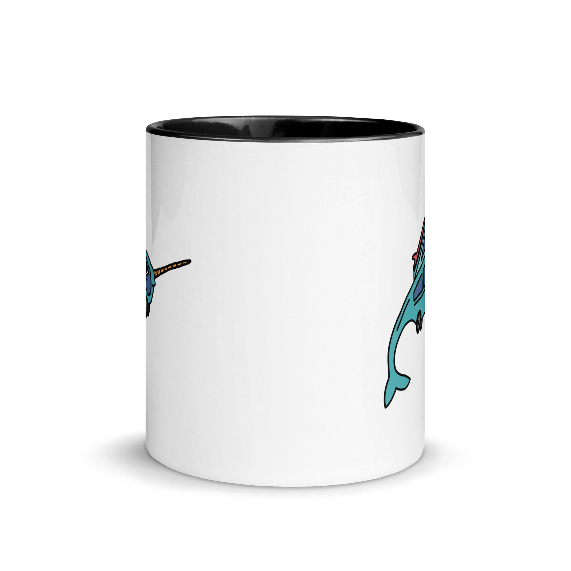 Narwhal Ned Mug with Color Inside - OVERLANDERS Outfitter
