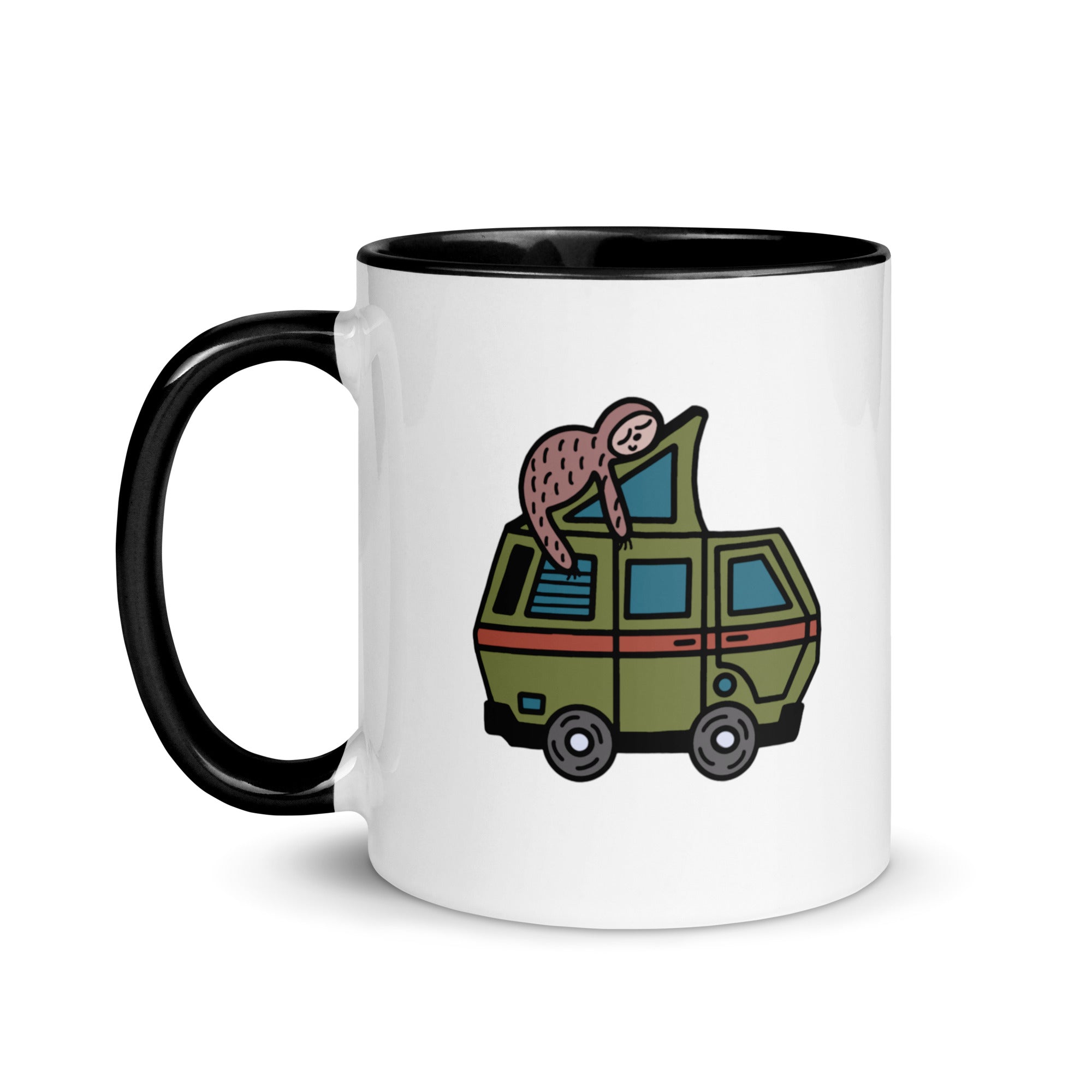 Stewie Sloth Mug with Color Inside - OVERLANDERS Outfitter