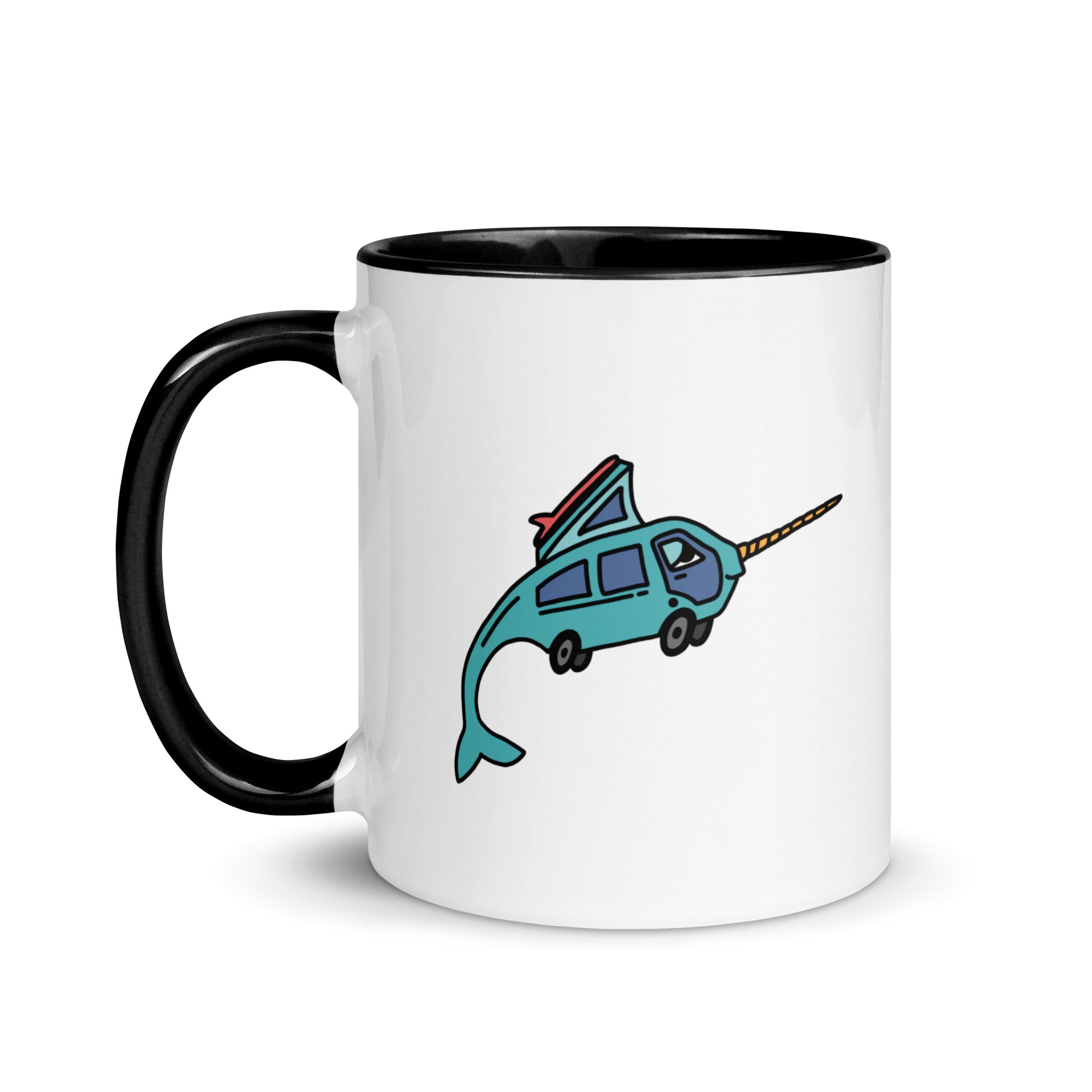 Narwhal Ned Mug with Color Inside - OVERLANDERS Outfitter