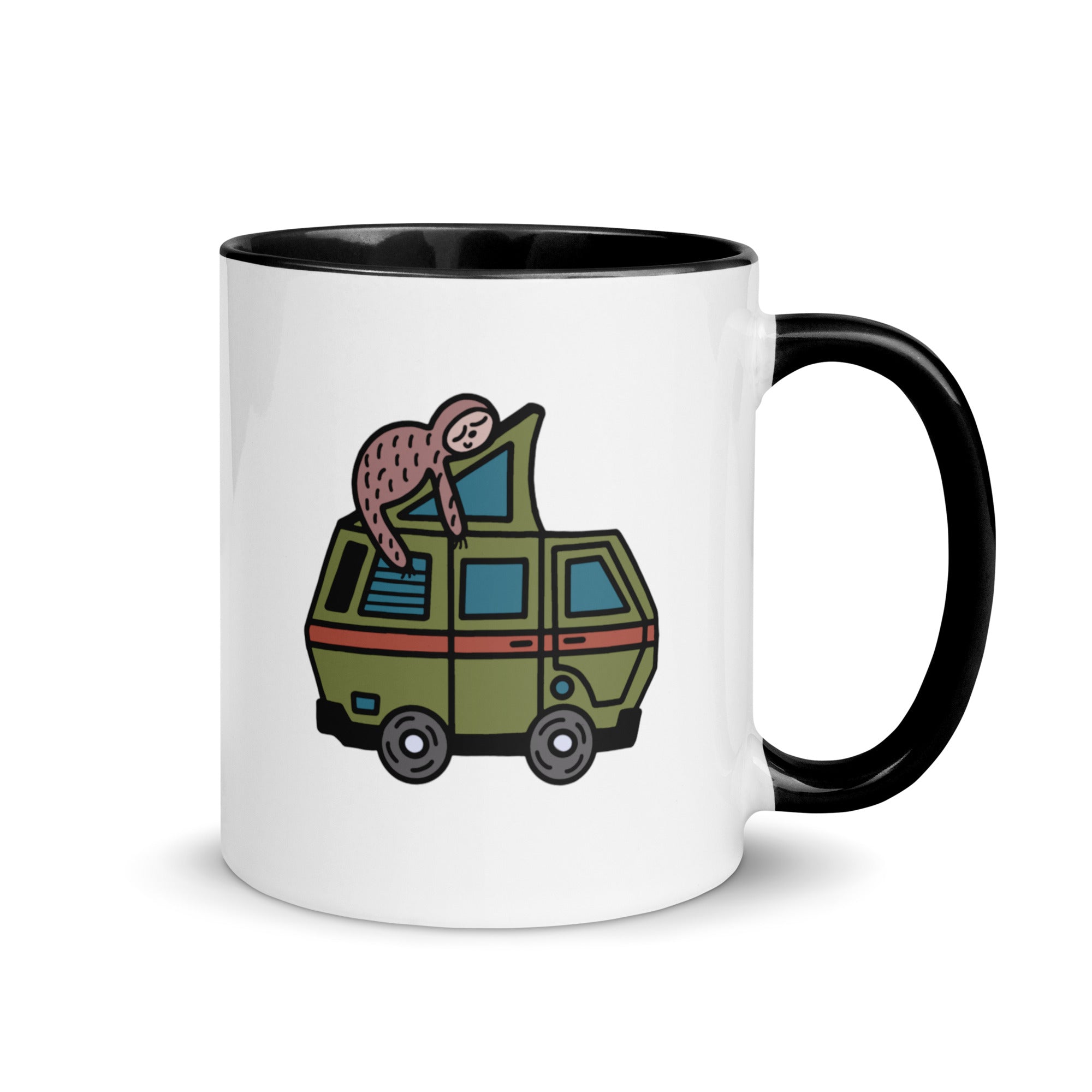 Stewie Sloth Mug with Color Inside - OVERLANDERS Outfitter