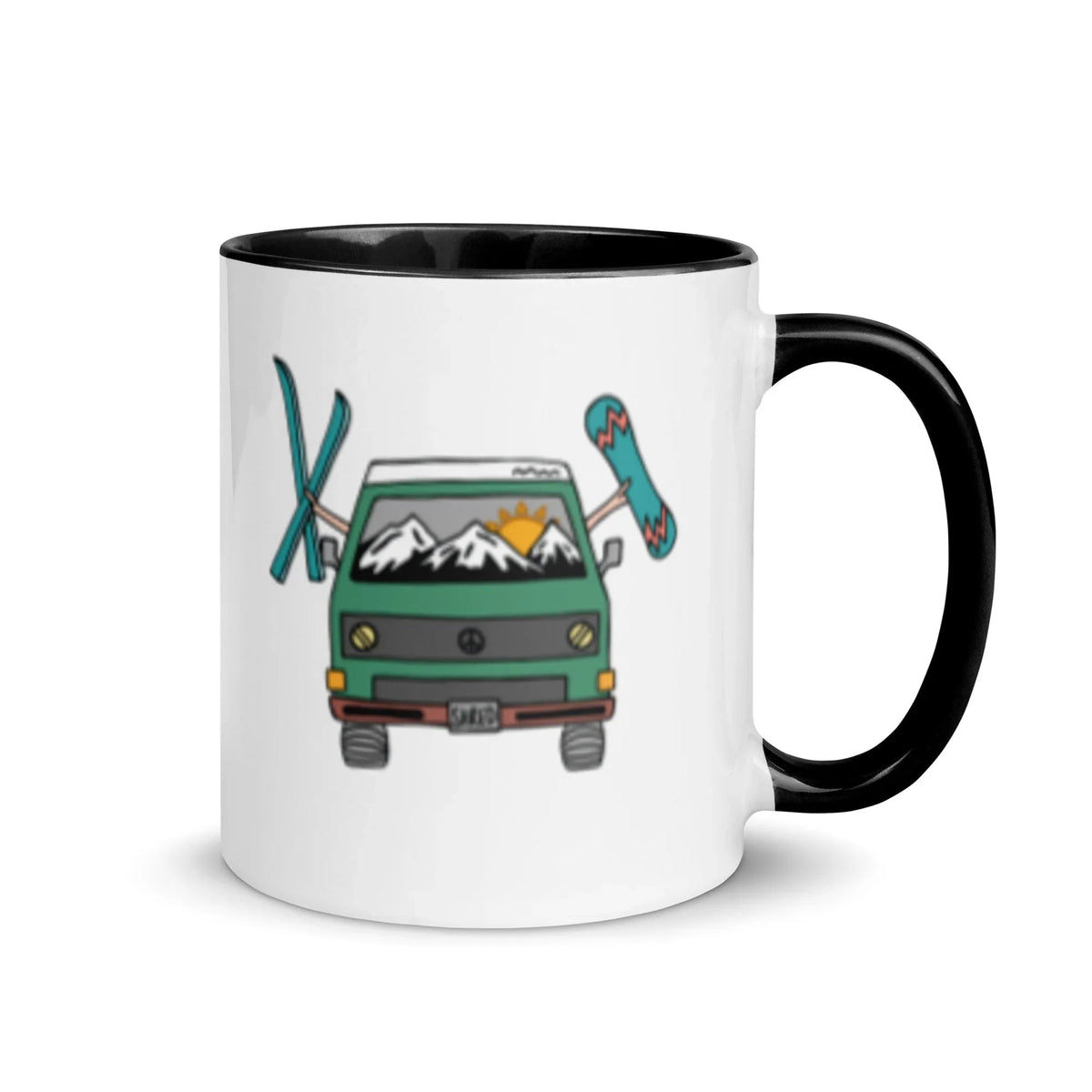 Shred Van Mug with Color Inside - OVERLANDERS Outfitter