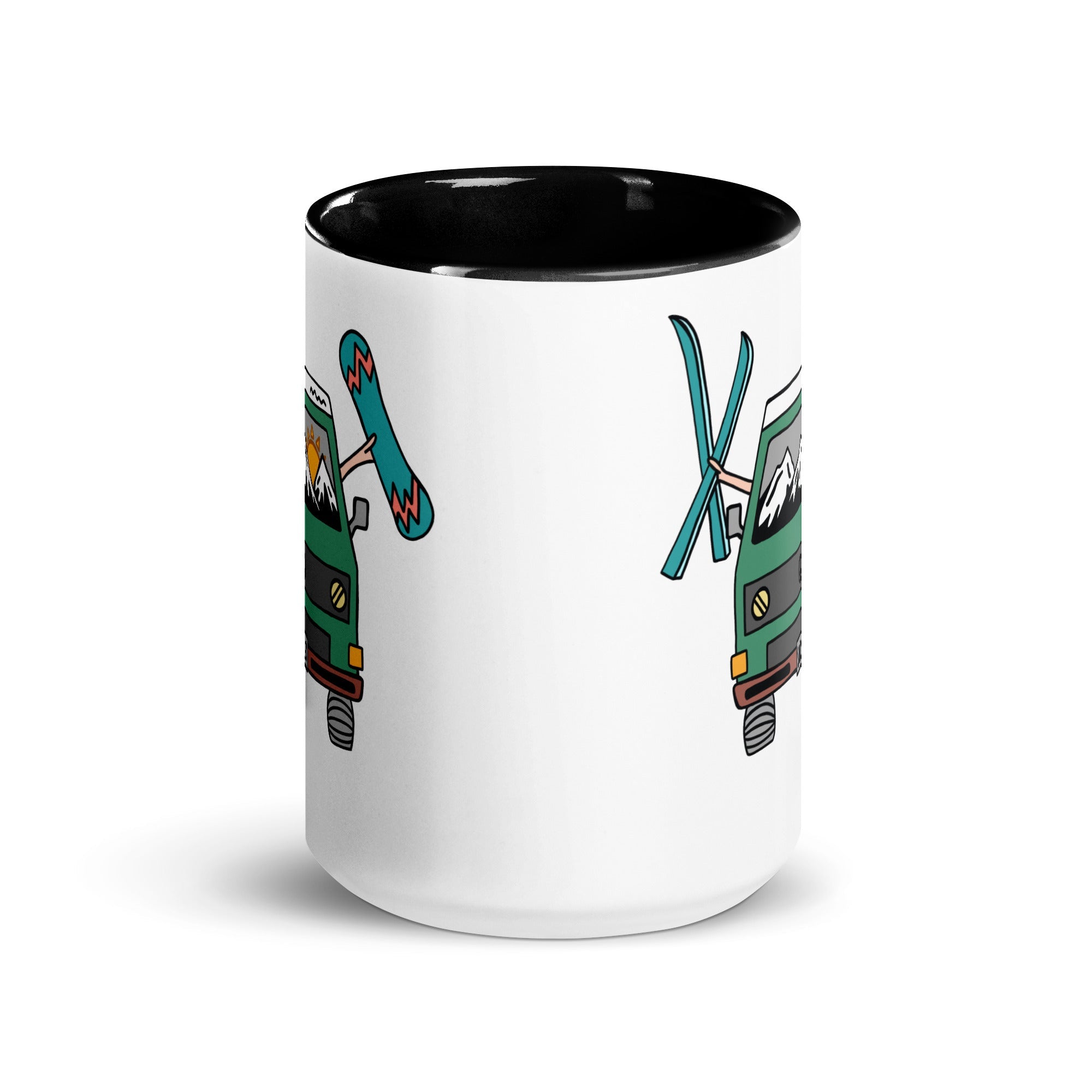 Shred Van Mug with Color Inside - OVERLANDERS Outfitter
