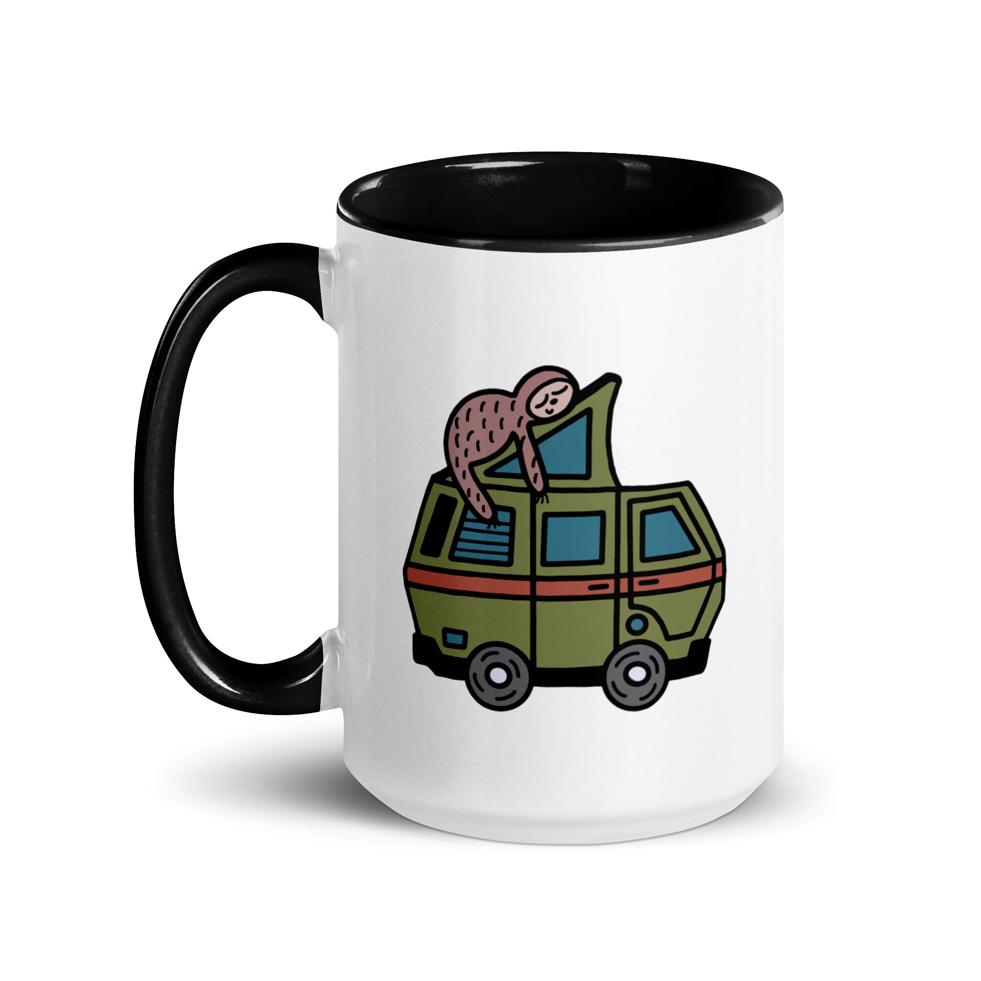 Stewie Sloth Mug with Color Inside - OVERLANDERS Outfitter