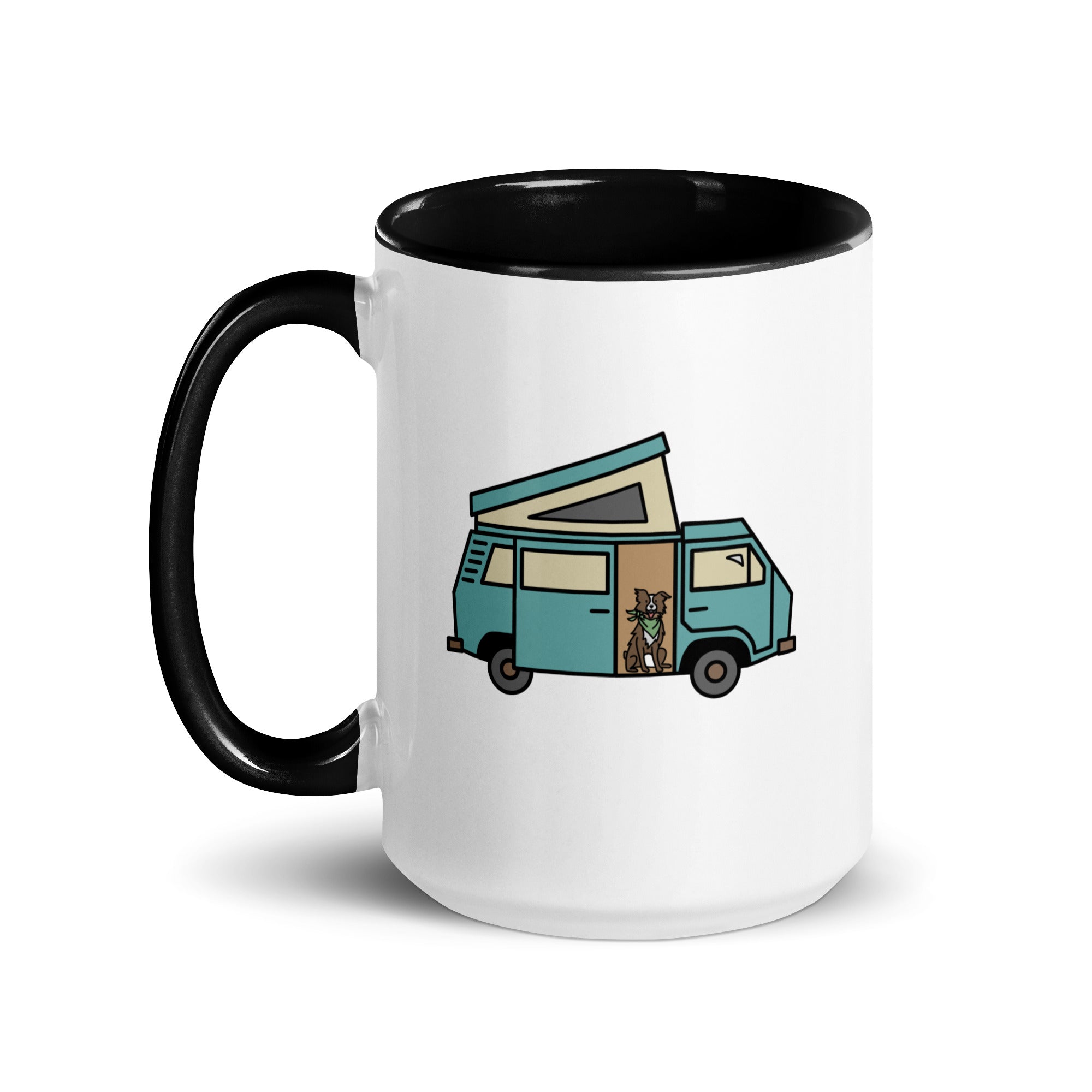 Dog in Van Mug with Color Inside - OVERLANDERS Outfitter