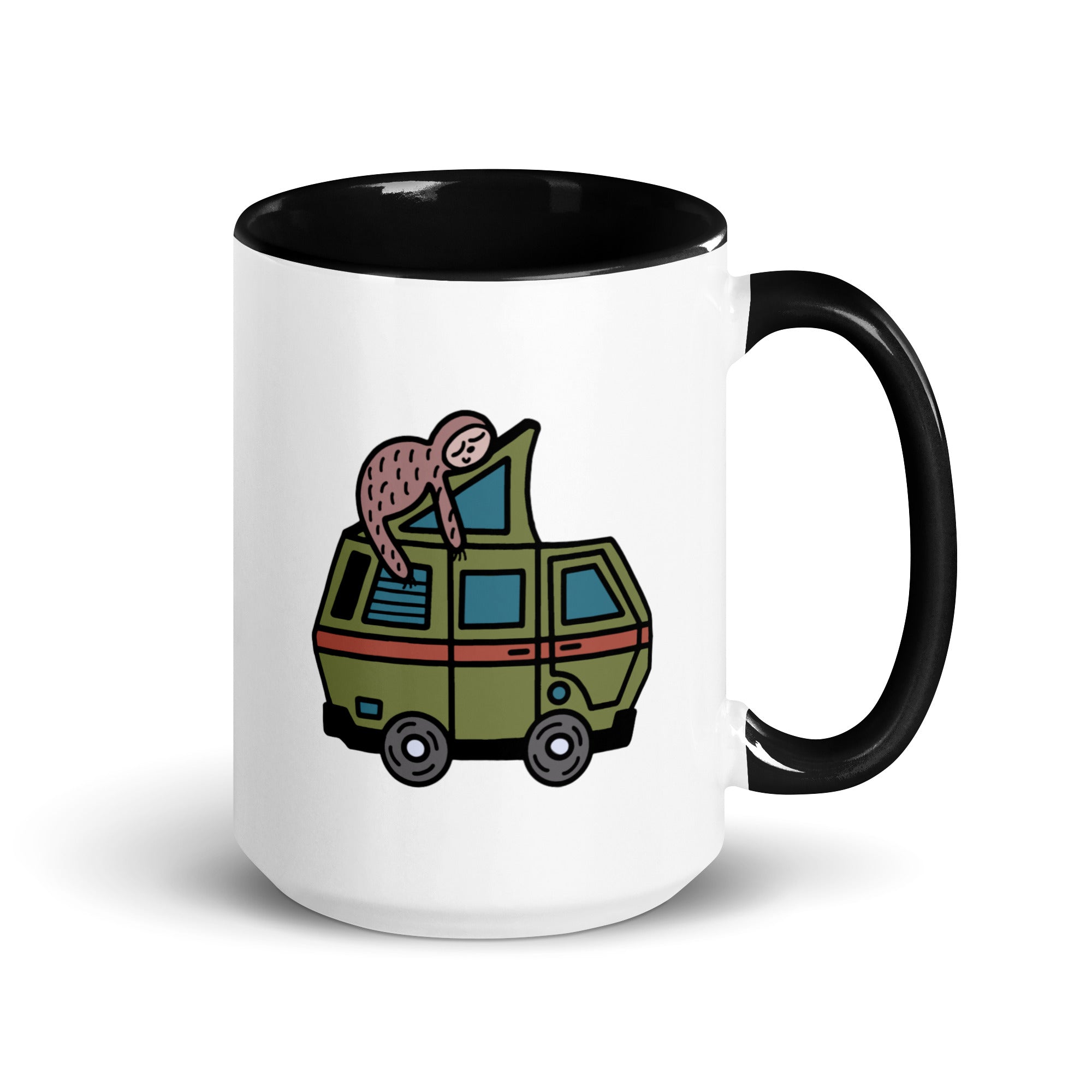Stewie Sloth Mug with Color Inside - OVERLANDERS Outfitter