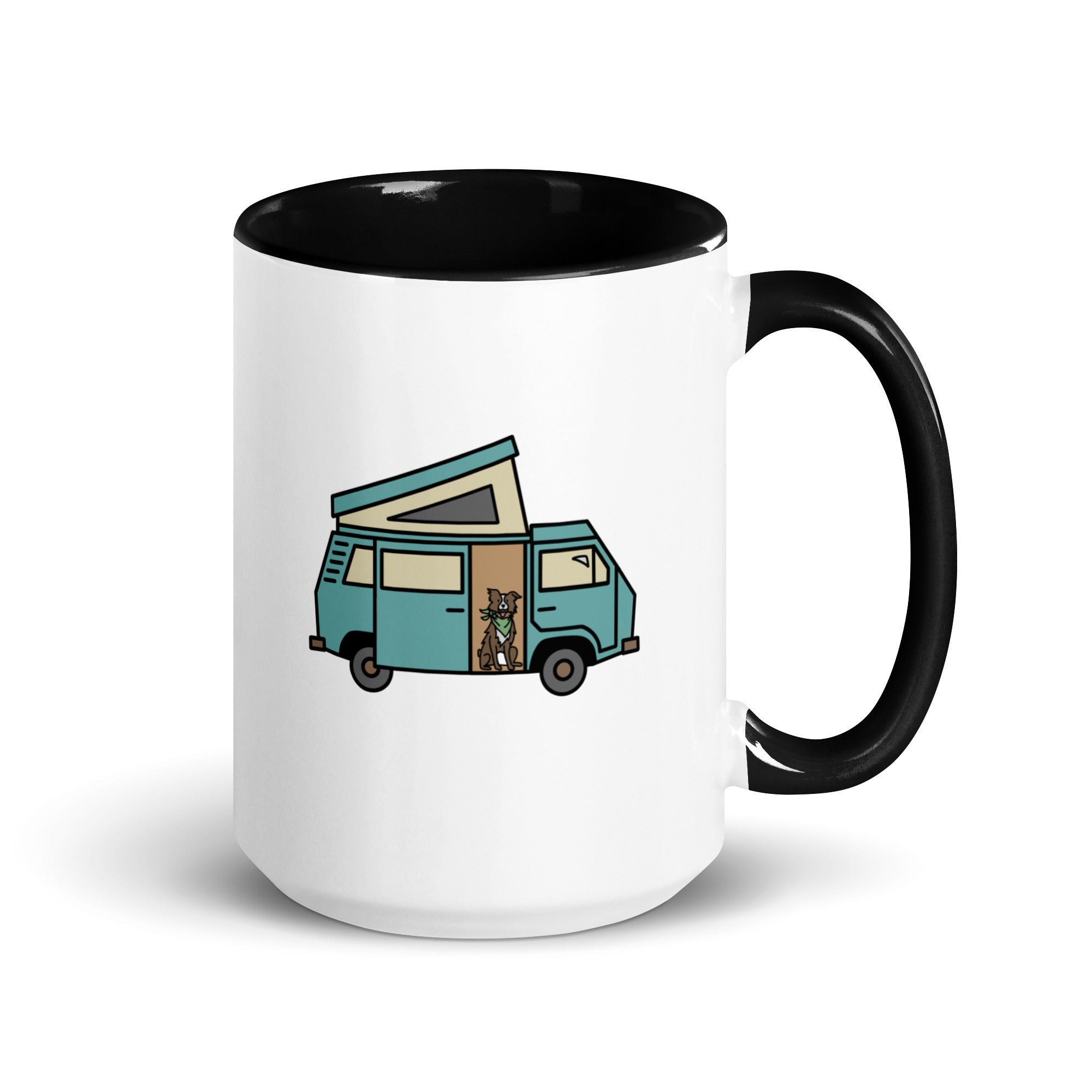 Dog in Van Mug with Color Inside - OVERLANDERS Outfitter