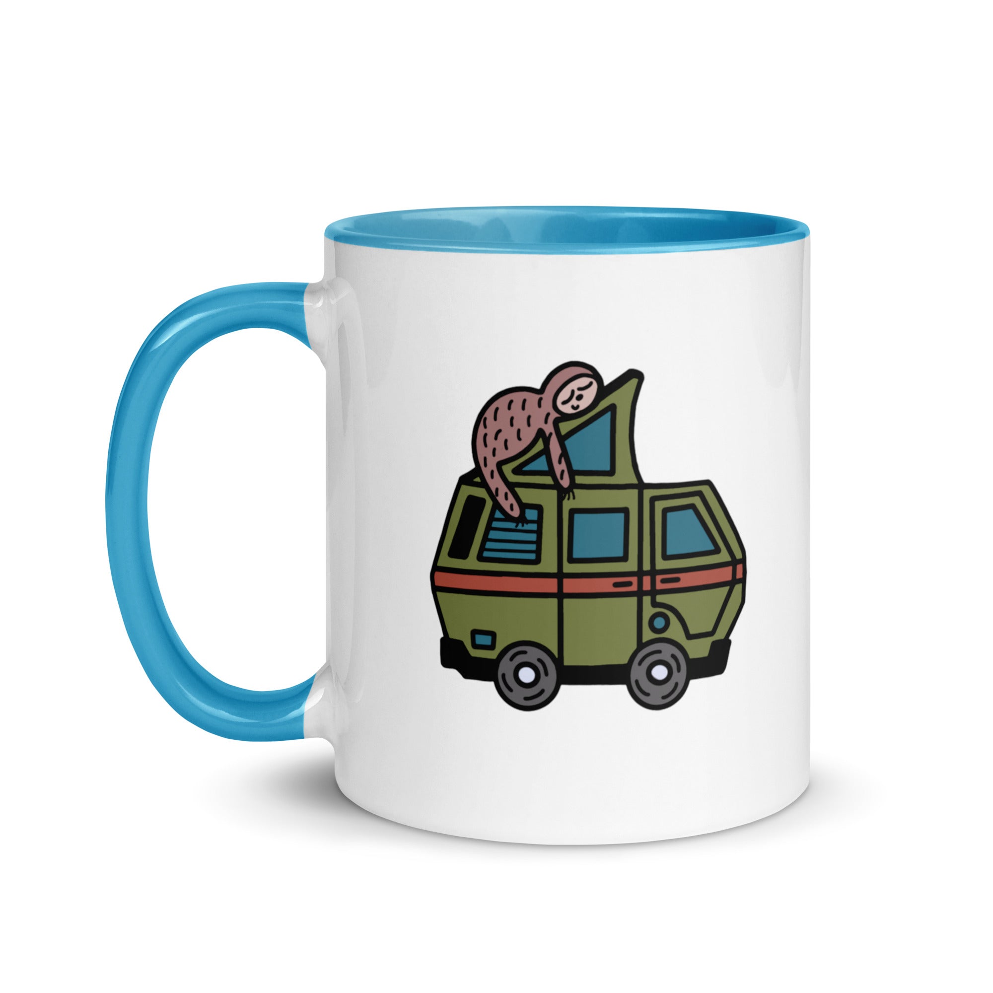 Stewie Sloth Mug with Color Inside - OVERLANDERS Outfitter