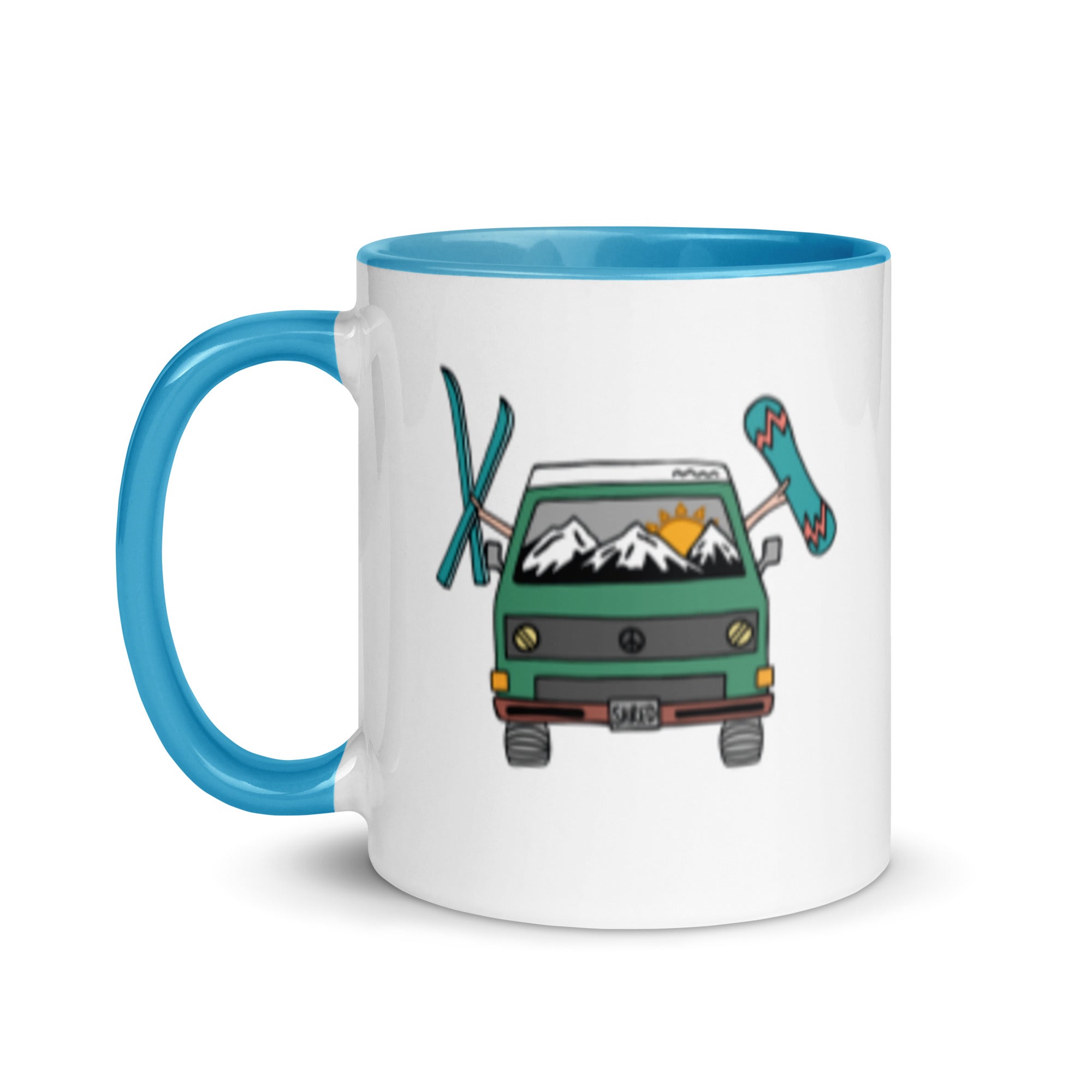 Shred Van Mug with Color Inside - OVERLANDERS Outfitter