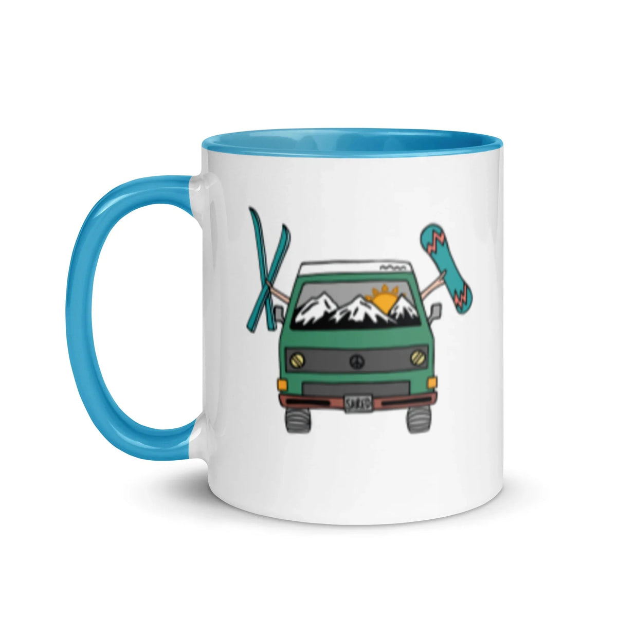 Shred Van Mug with Color Inside - OVERLANDERS Outfitter