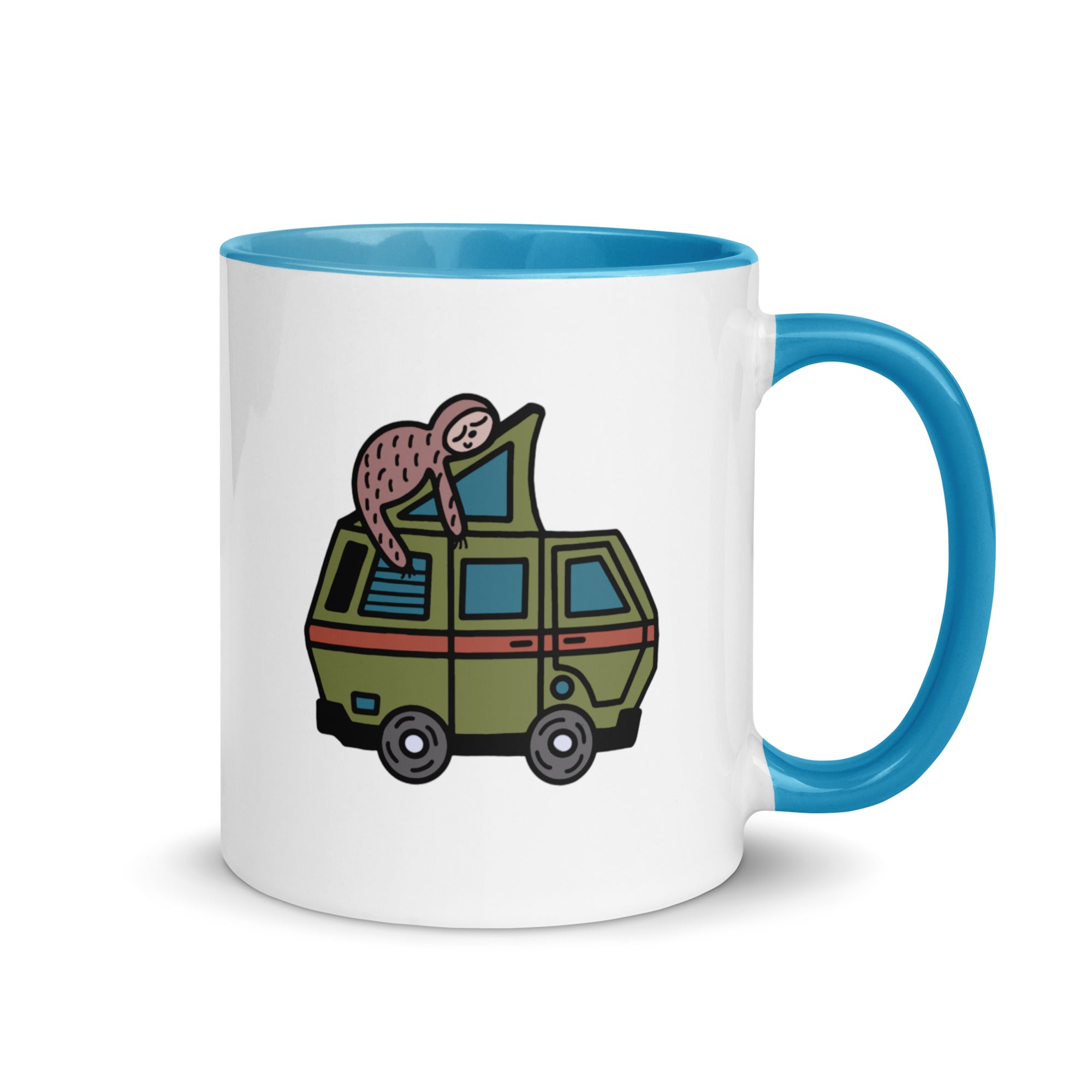 Stewie Sloth Mug with Color Inside - OVERLANDERS Outfitter