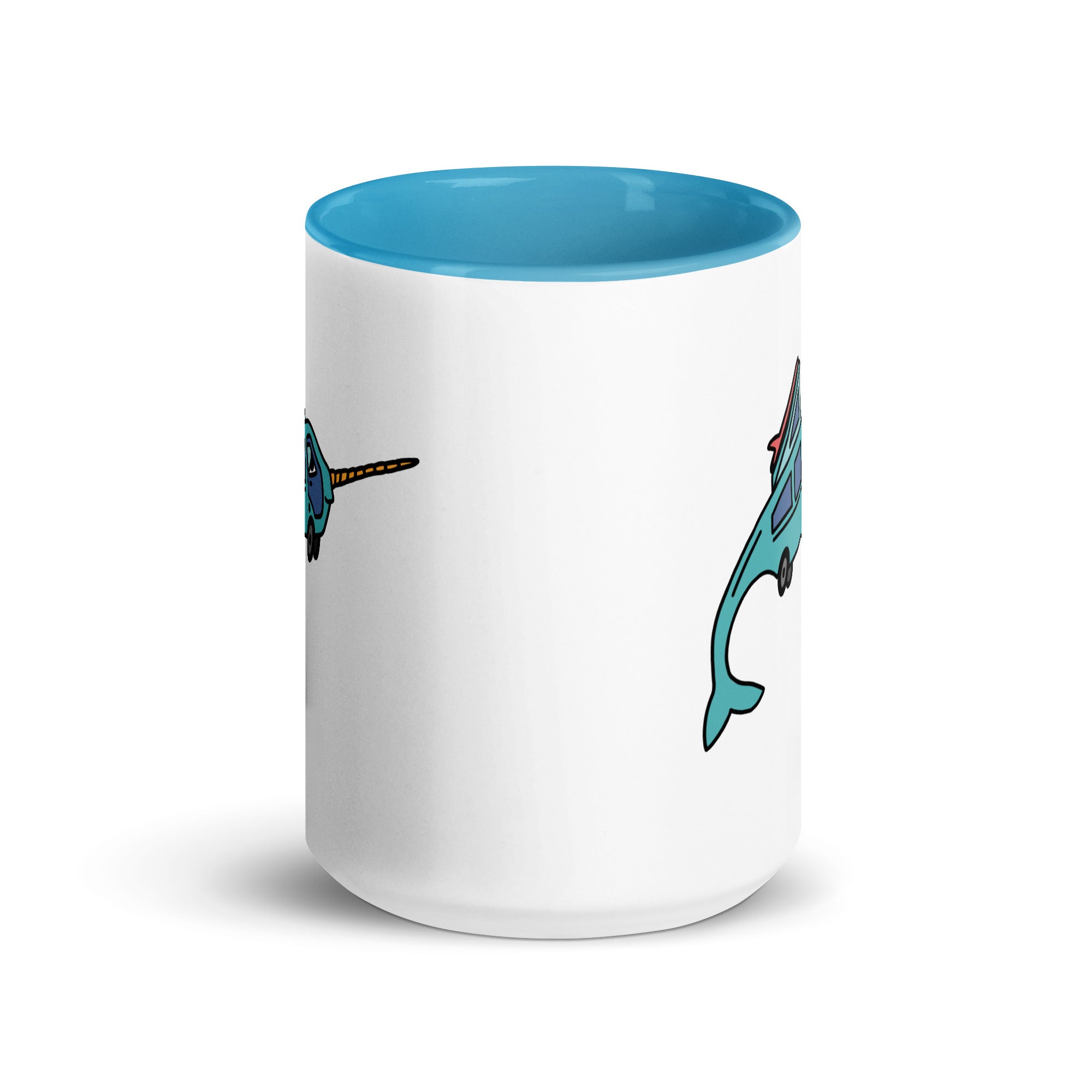 Narwhal Ned Mug with Color Inside - OVERLANDERS Outfitter