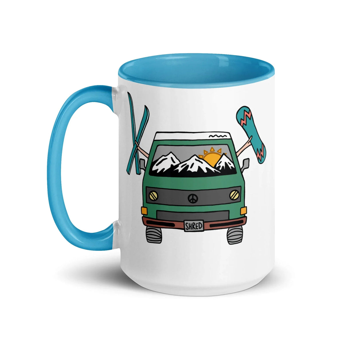 Shred Van Mug with Color Inside - OVERLANDERS Outfitter