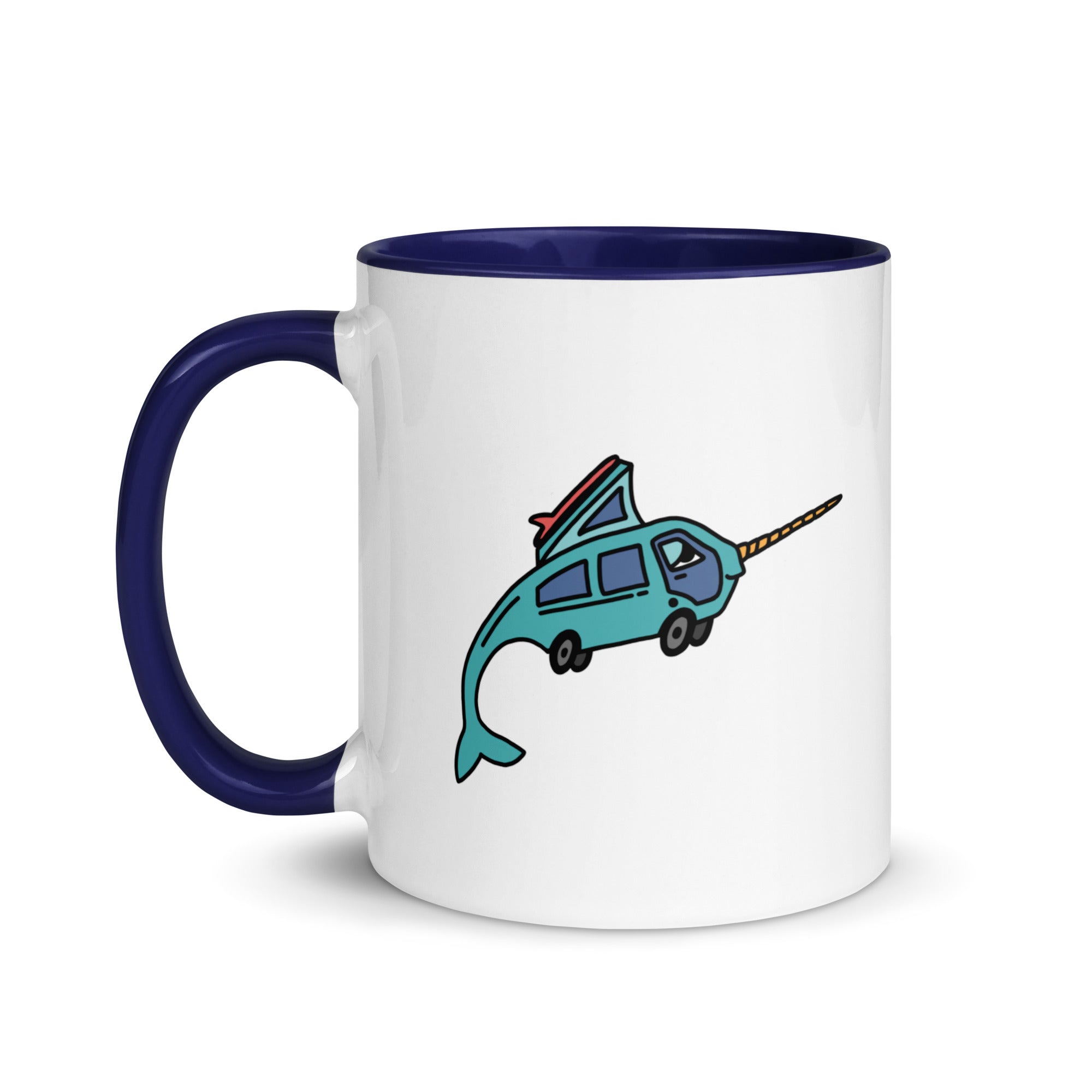 Narwhal Ned Mug with Color Inside - OVERLANDERS Outfitter