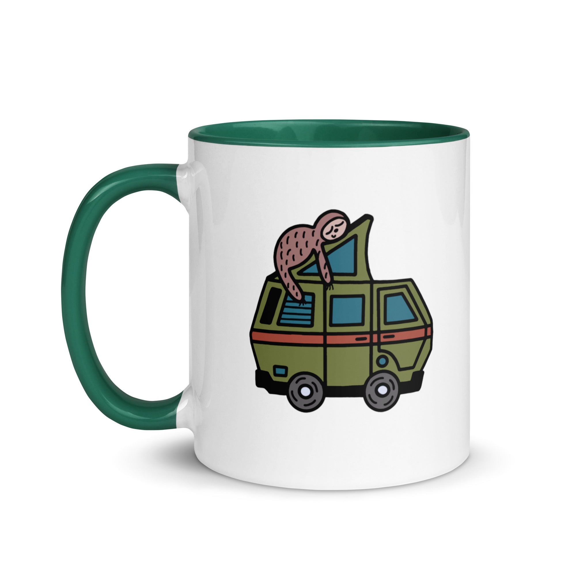 Stewie Sloth Mug with Color Inside - OVERLANDERS Outfitter