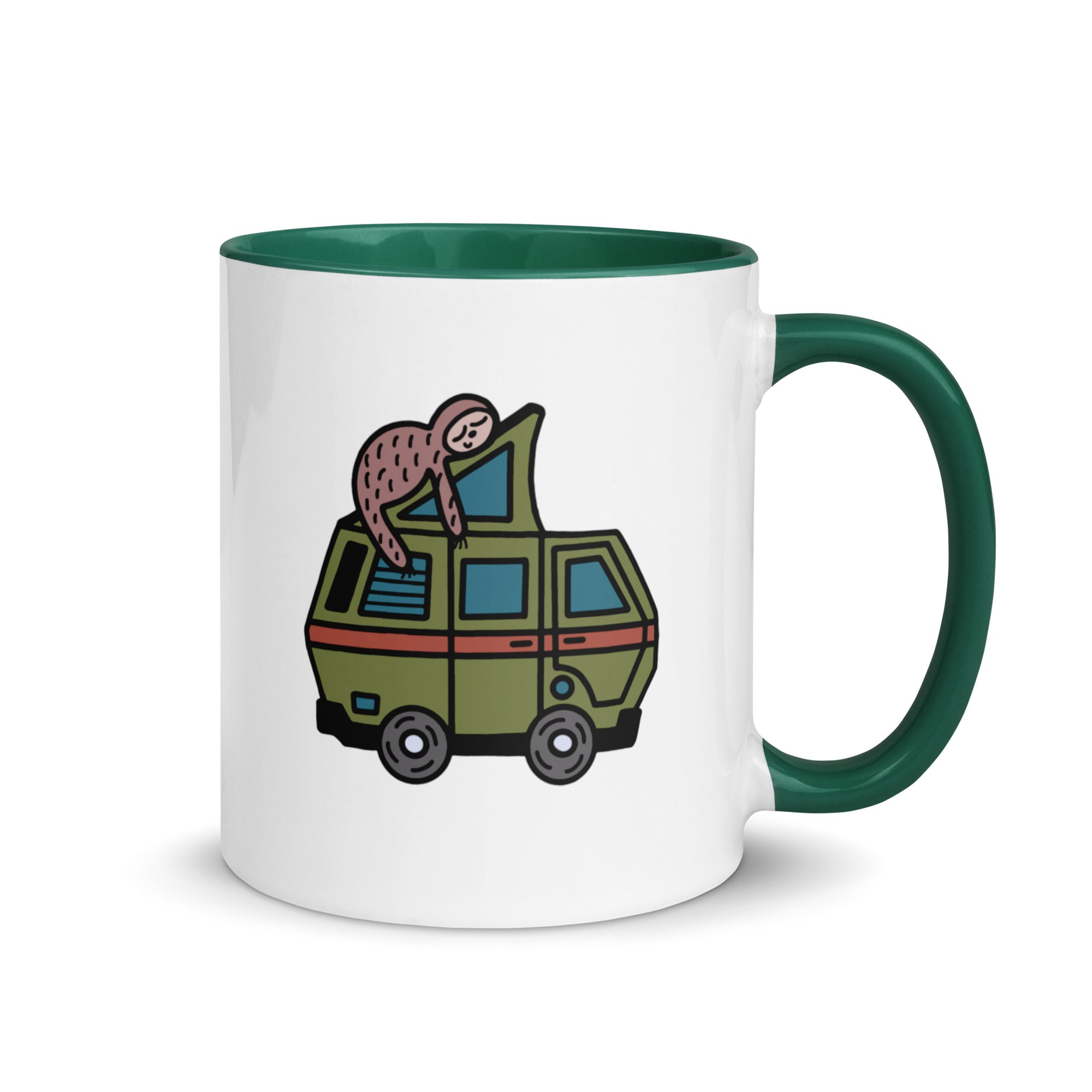 Stewie Sloth Mug with Color Inside - OVERLANDERS Outfitter
