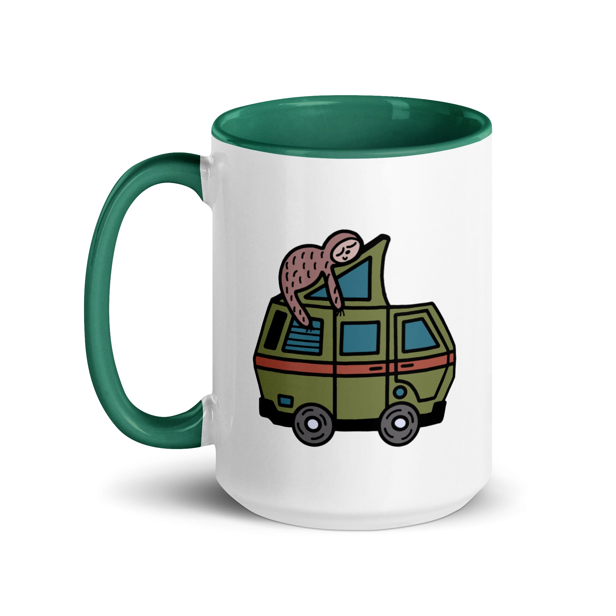 Stewie Sloth Mug with Color Inside - OVERLANDERS Outfitter