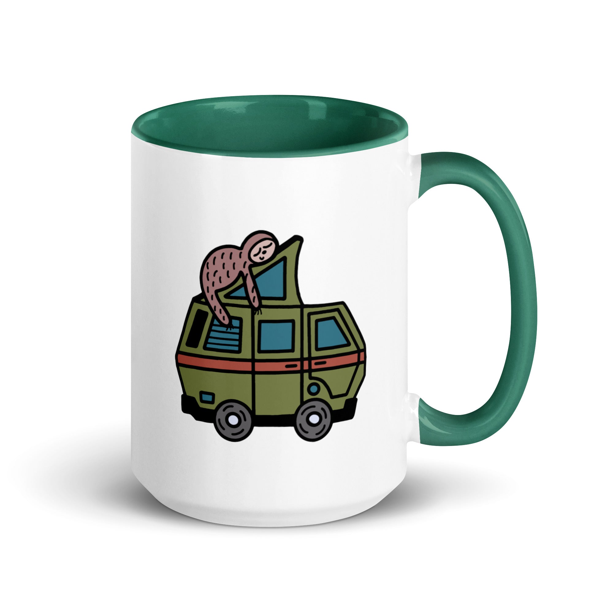 Stewie Sloth Mug with Color Inside - OVERLANDERS Outfitter