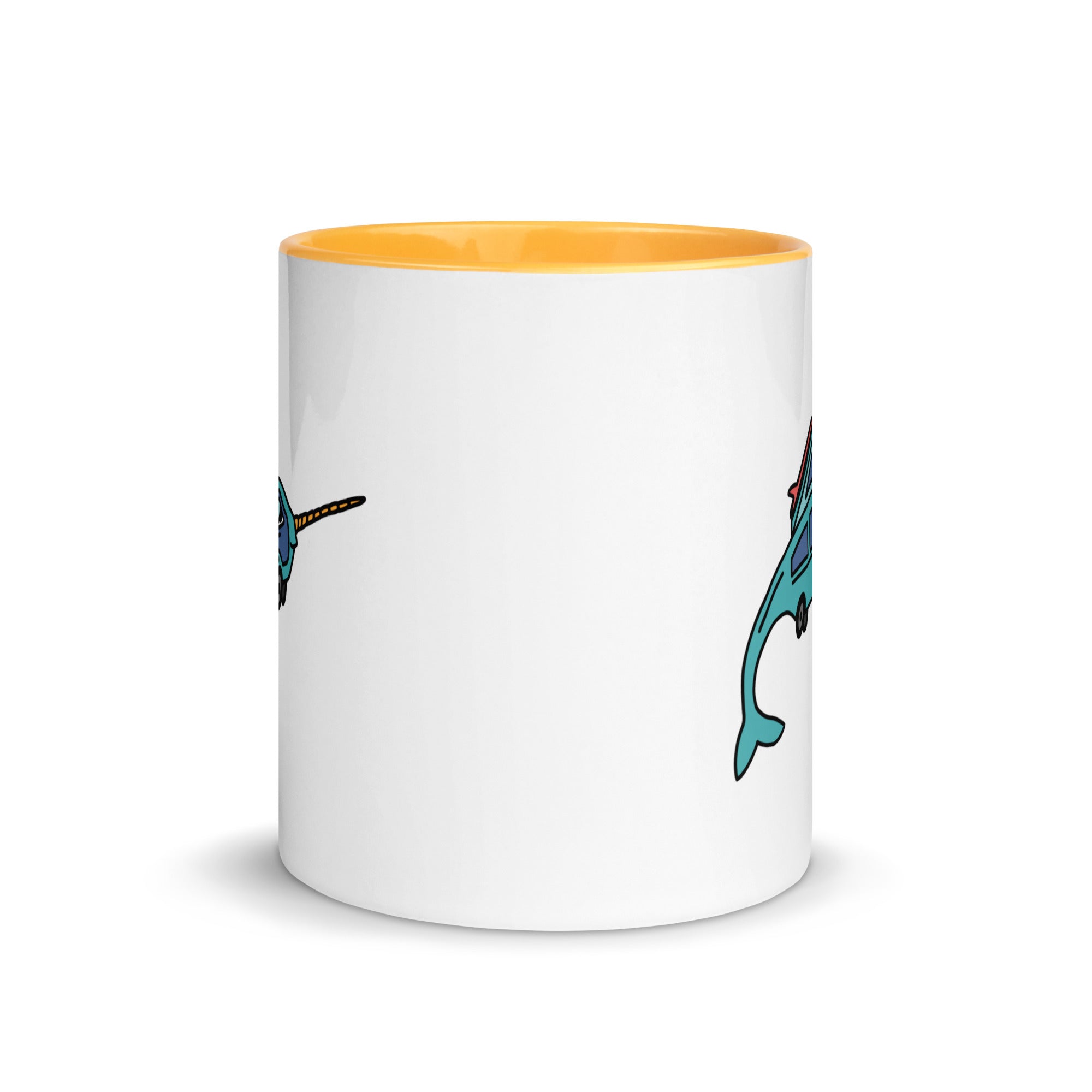 Narwhal Ned Mug with Color Inside - OVERLANDERS Outfitter