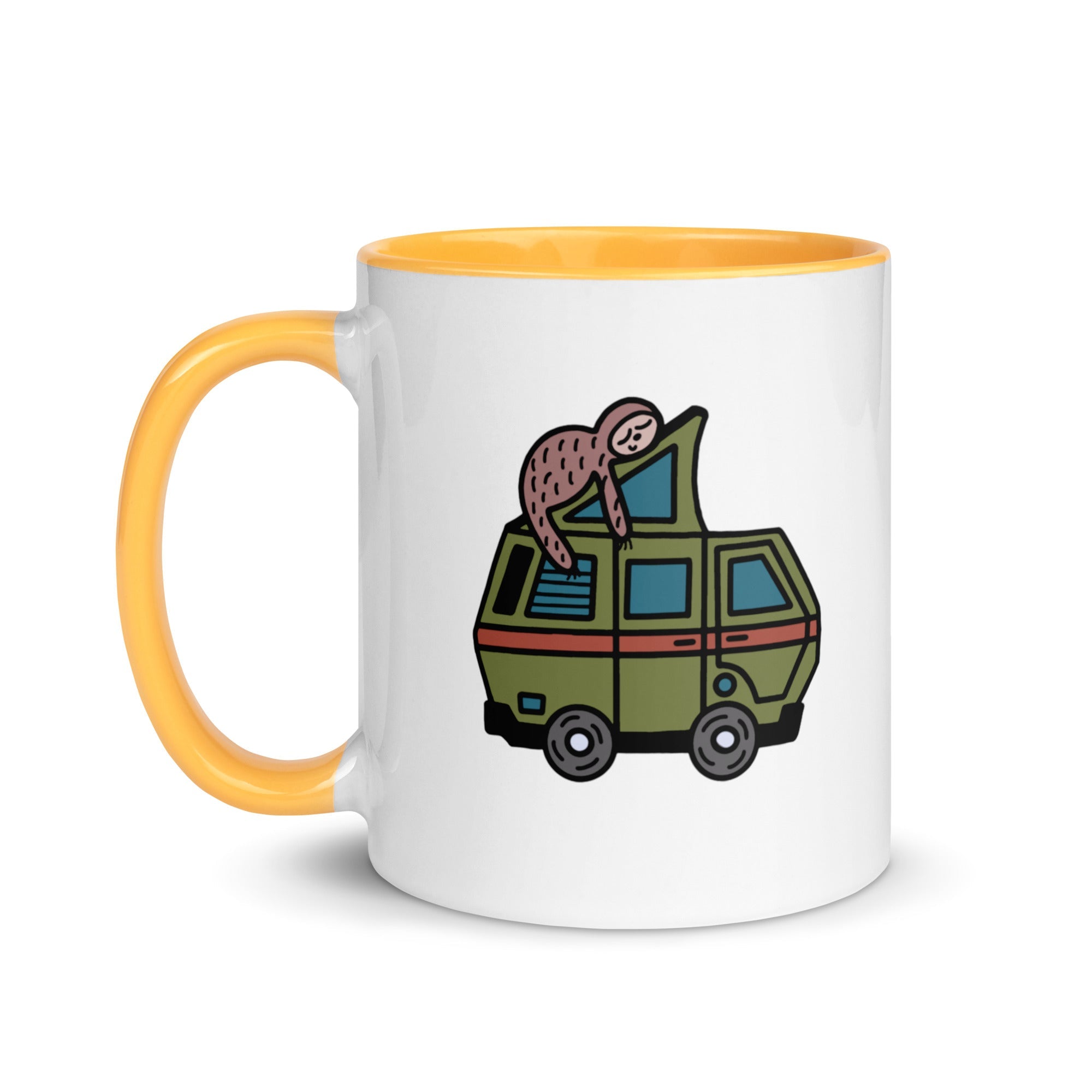 Stewie Sloth Mug with Color Inside - OVERLANDERS Outfitter