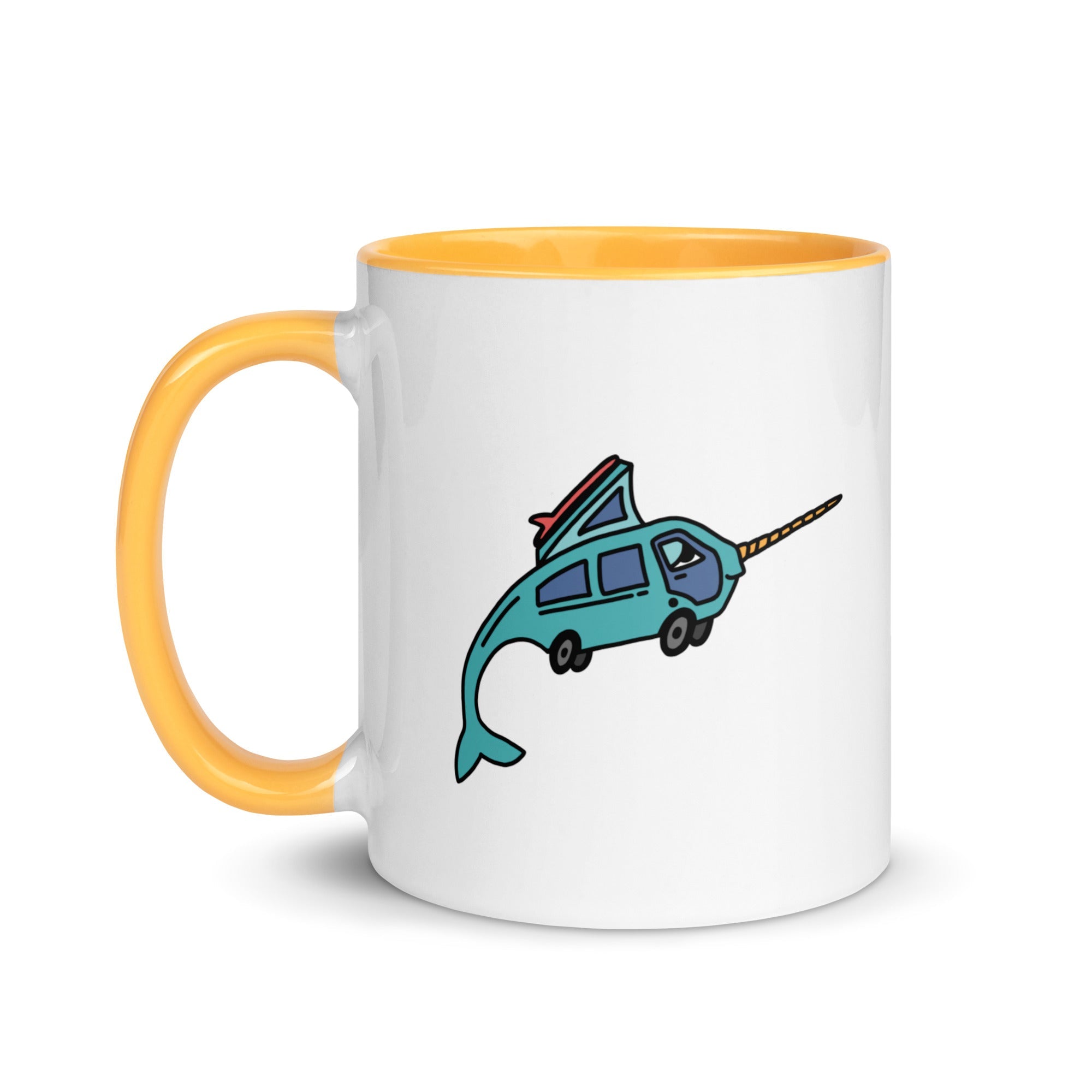Narwhal Ned Mug with Color Inside - OVERLANDERS Outfitter