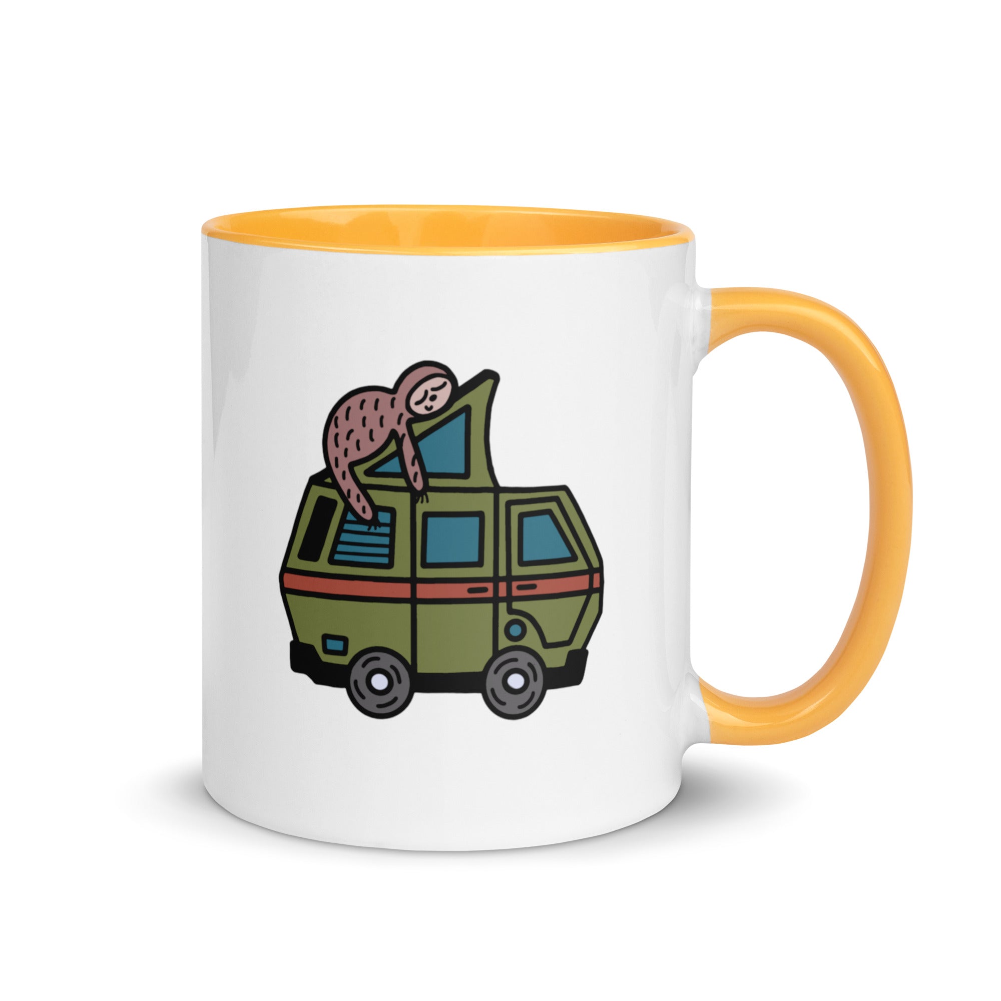 Stewie Sloth Mug with Color Inside - OVERLANDERS Outfitter