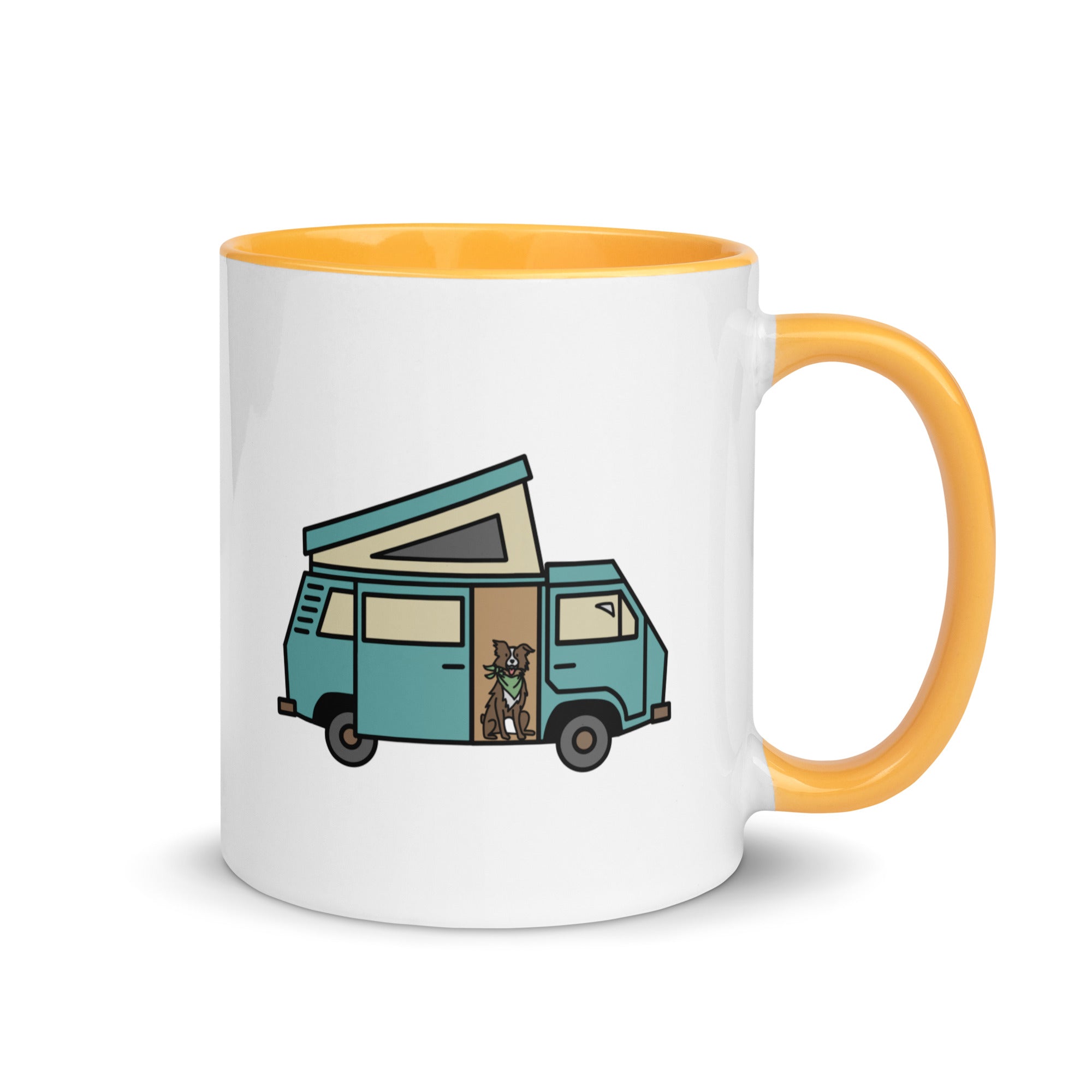 Dog in Van Mug with Color Inside - OVERLANDERS Outfitter