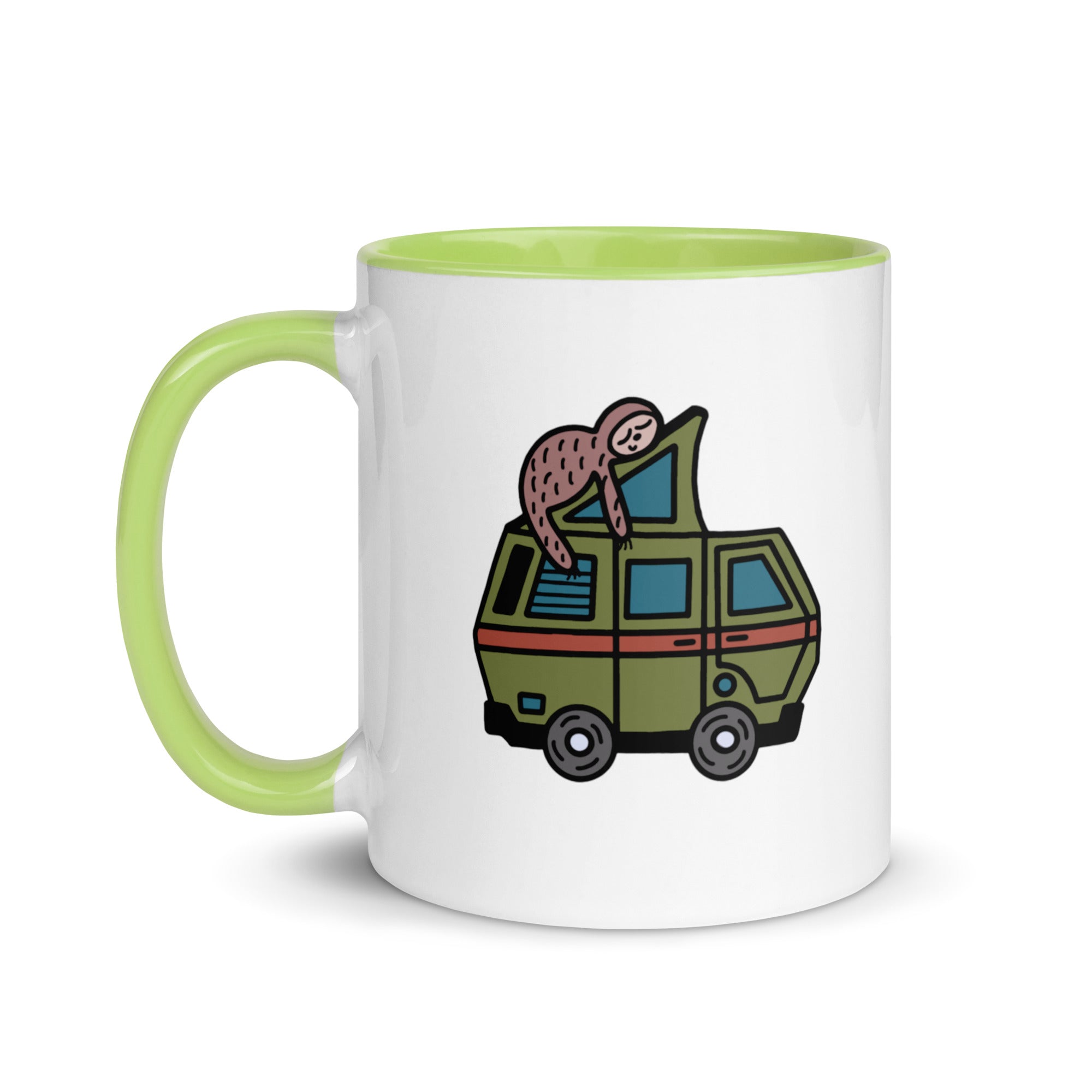 Stewie Sloth Mug with Color Inside - OVERLANDERS Outfitter